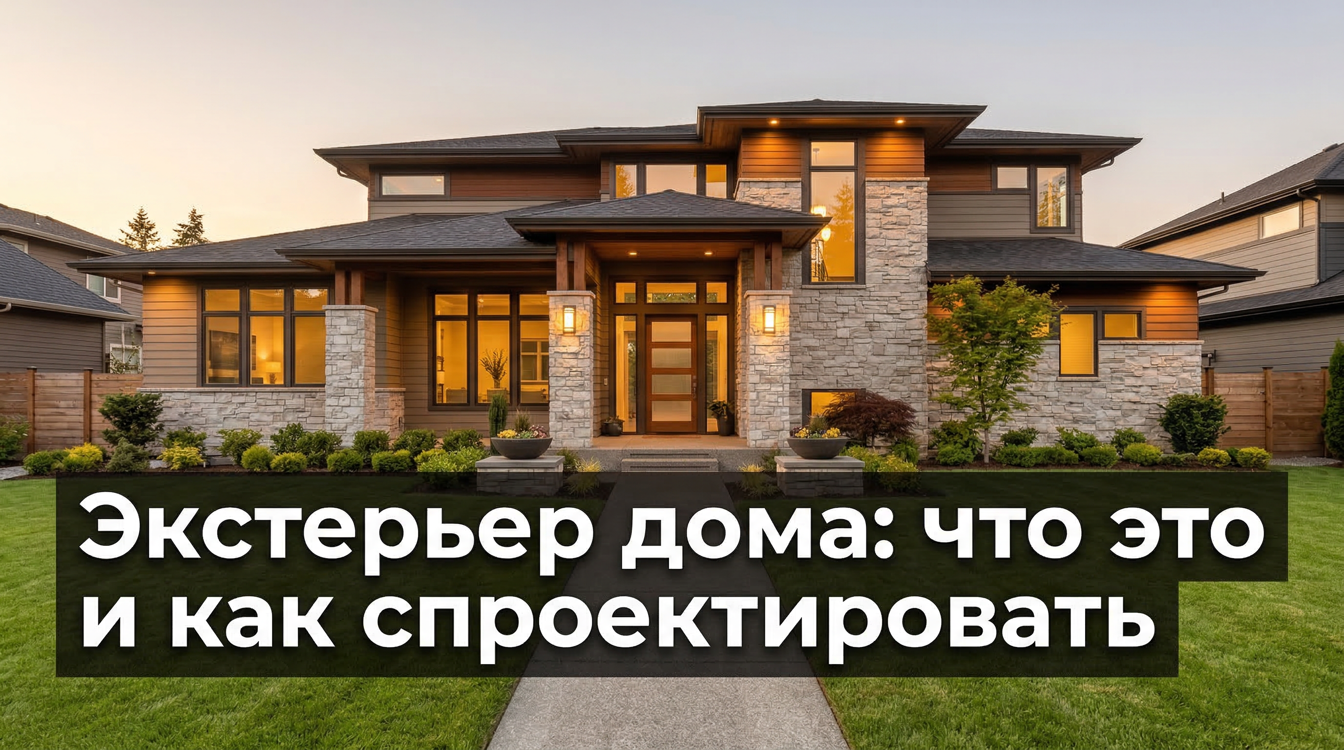 Экстерьер дома: что это и как спроектировать красивый фасад