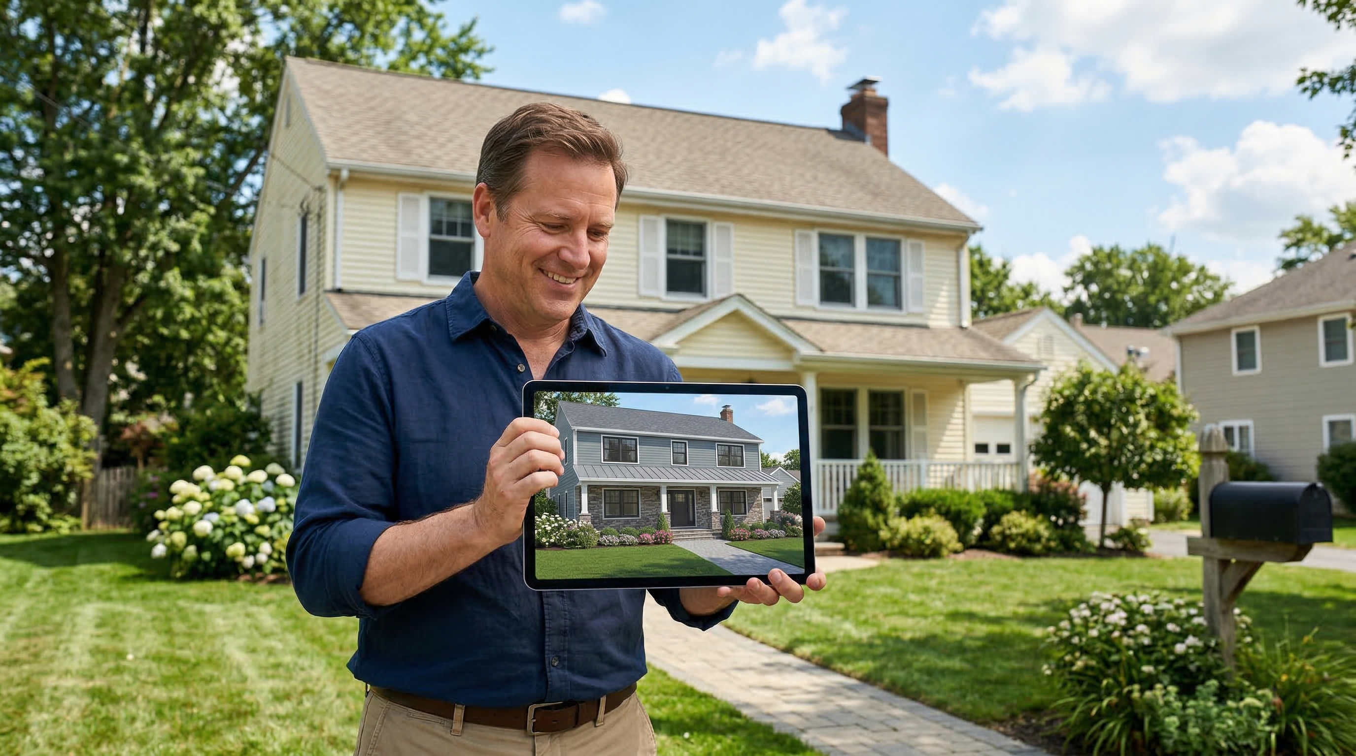 Три способа визуализации фасада: нейросеть, онлайн-конструктор и 3D-программа