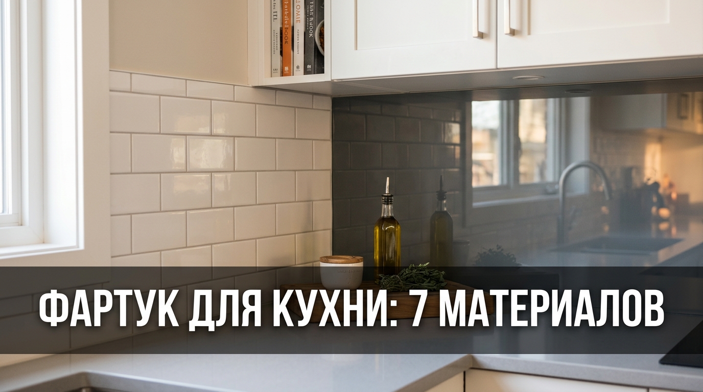 Фартук для кухни: 7 материалов — что не пожелтеет и не треснет