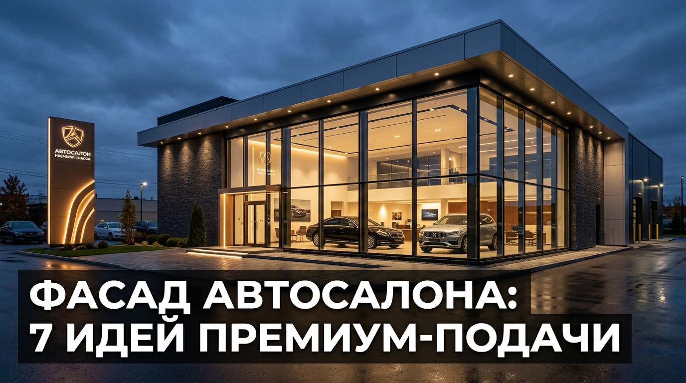 Фасад автосалона: 7 идей премиум-подачи