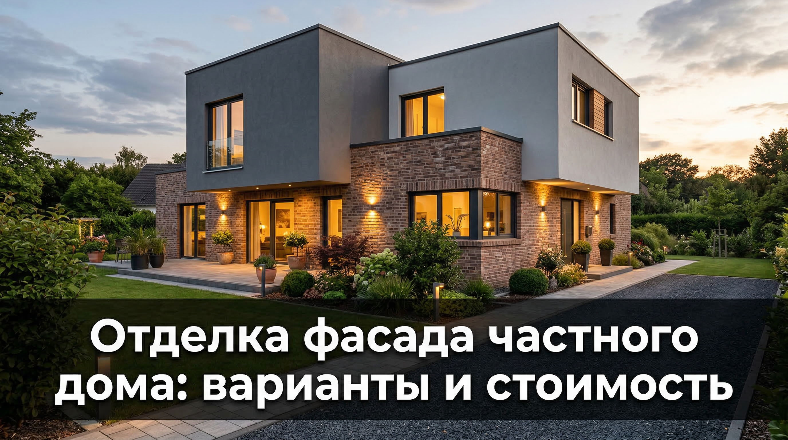 Отделка фасада частного дома — варианты материалов и стоимость работ