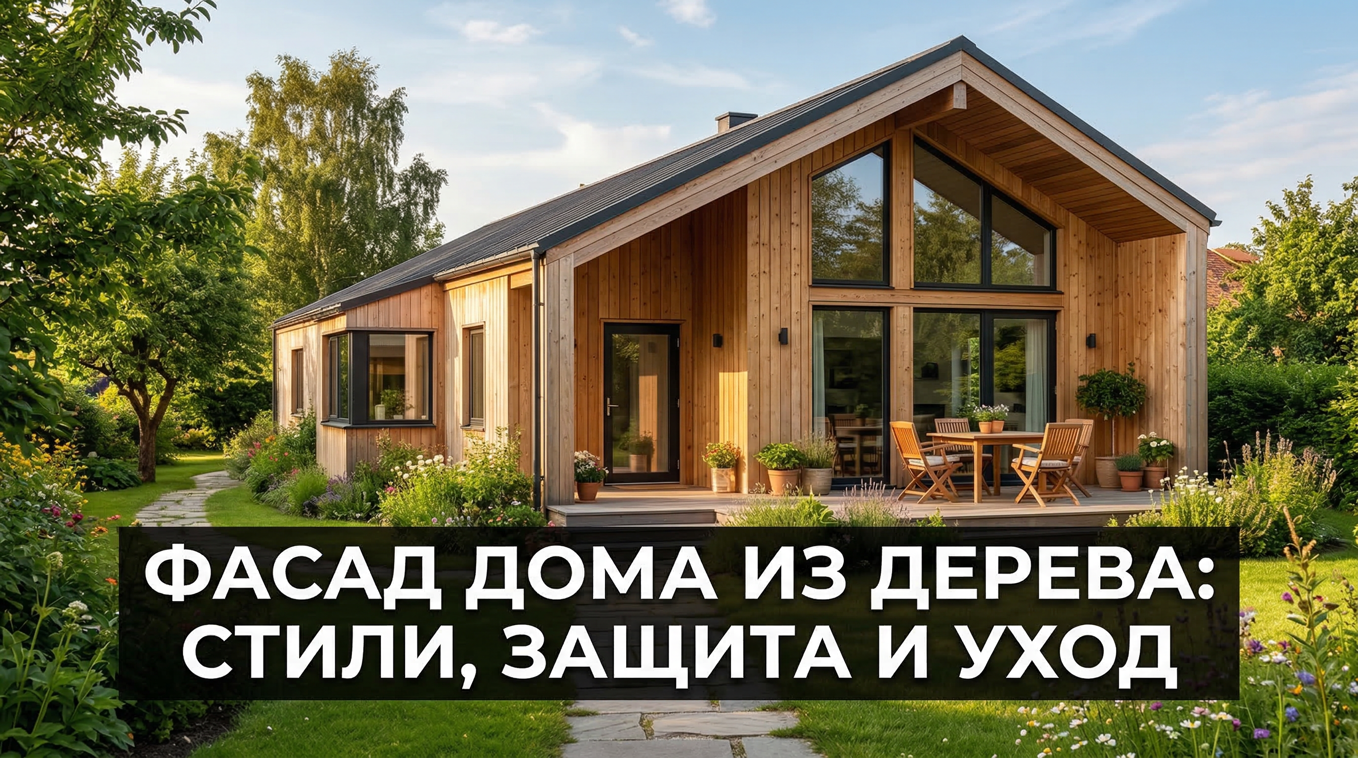 Фасад дома из дерева — стили отделки, защита и уход