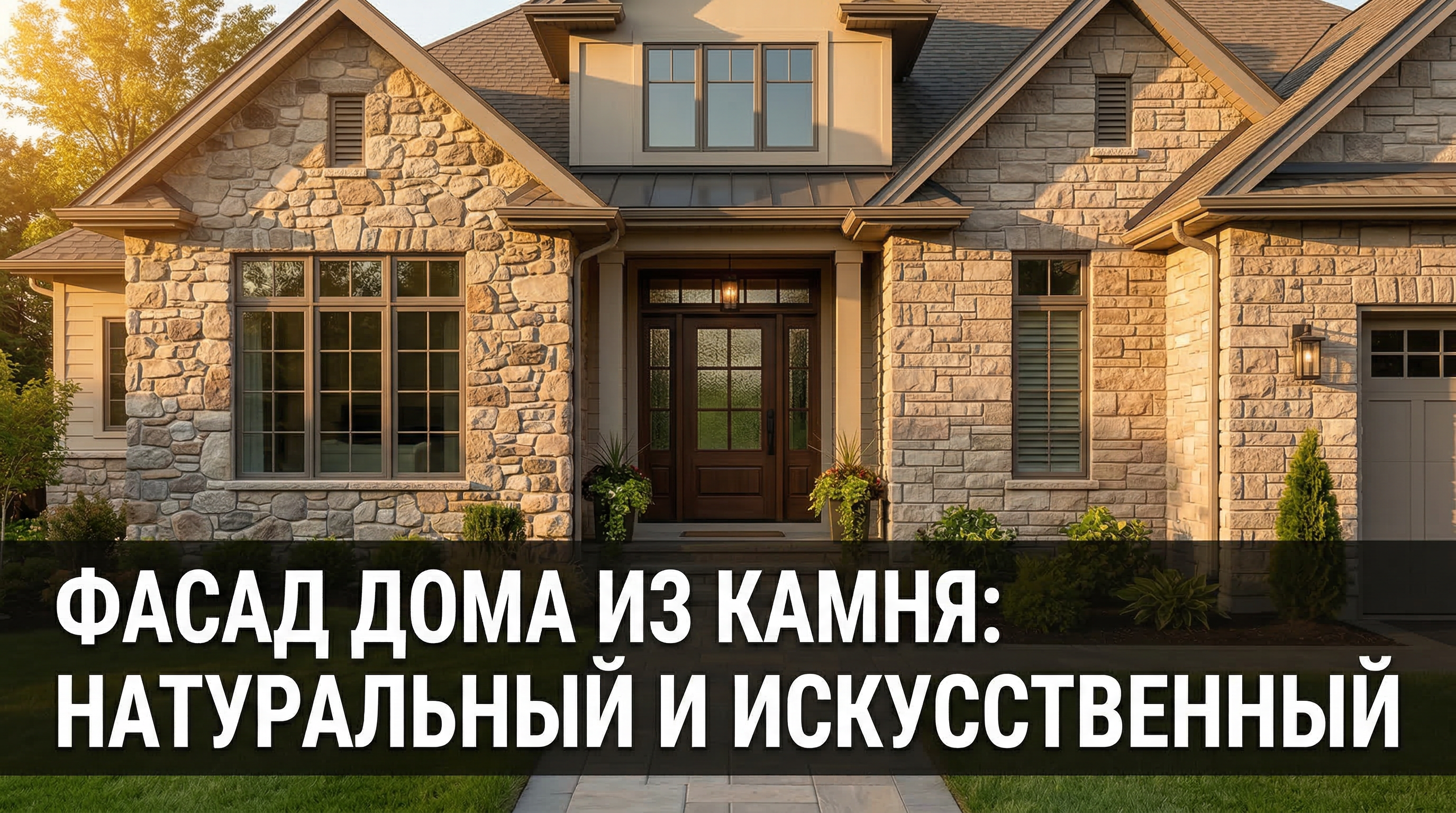 Фасад дома из камня: натуральный и искусственный — сравнение, виды, цены