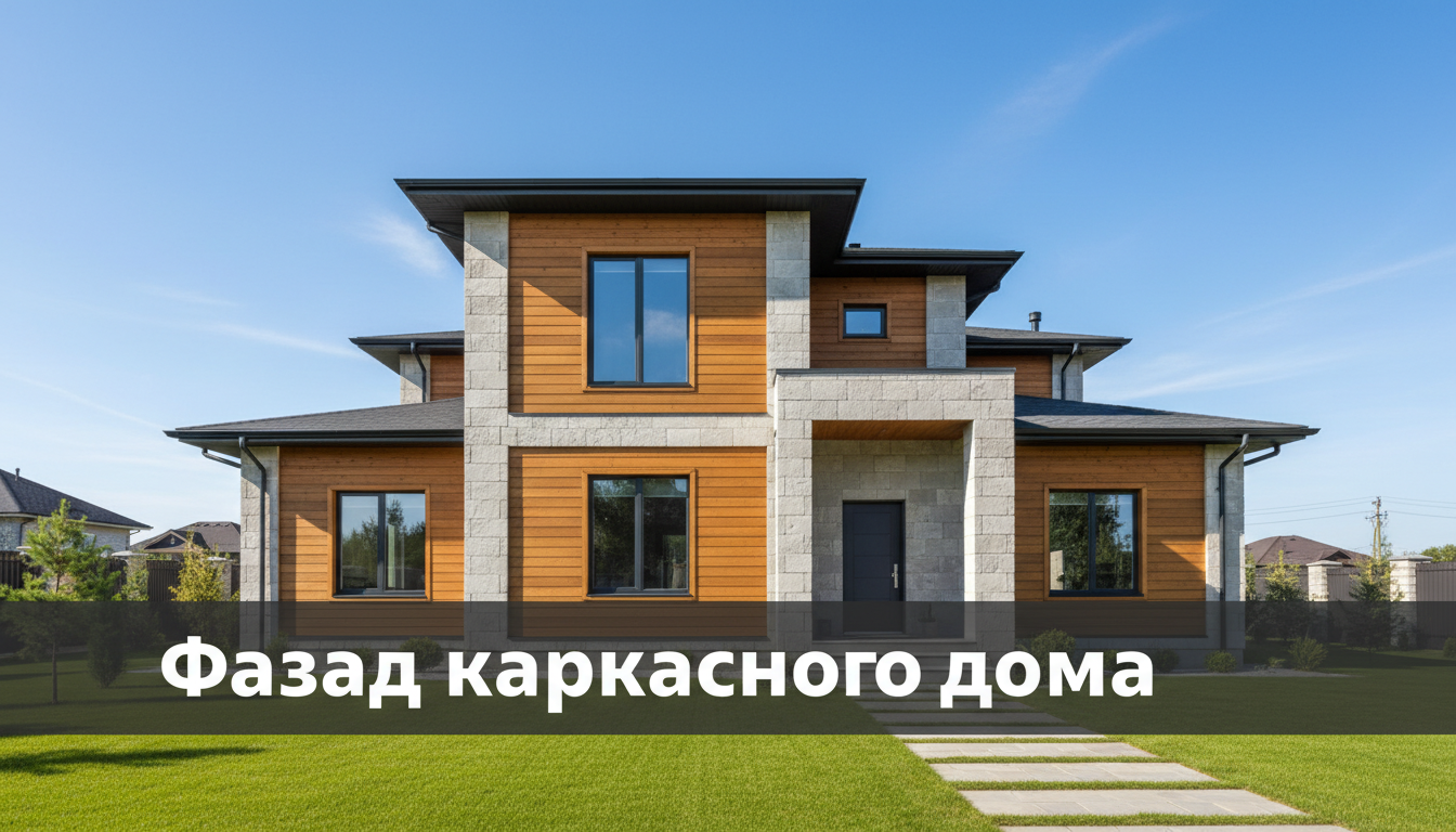 Фасад каркасного дома: варианты отделки и утепления — блог RoomGPT