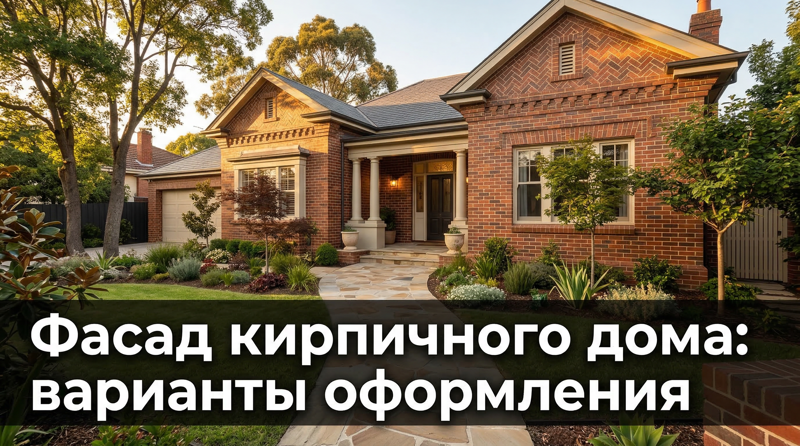 Фасад кирпичного дома с декоративной кладкой — варианты оформления