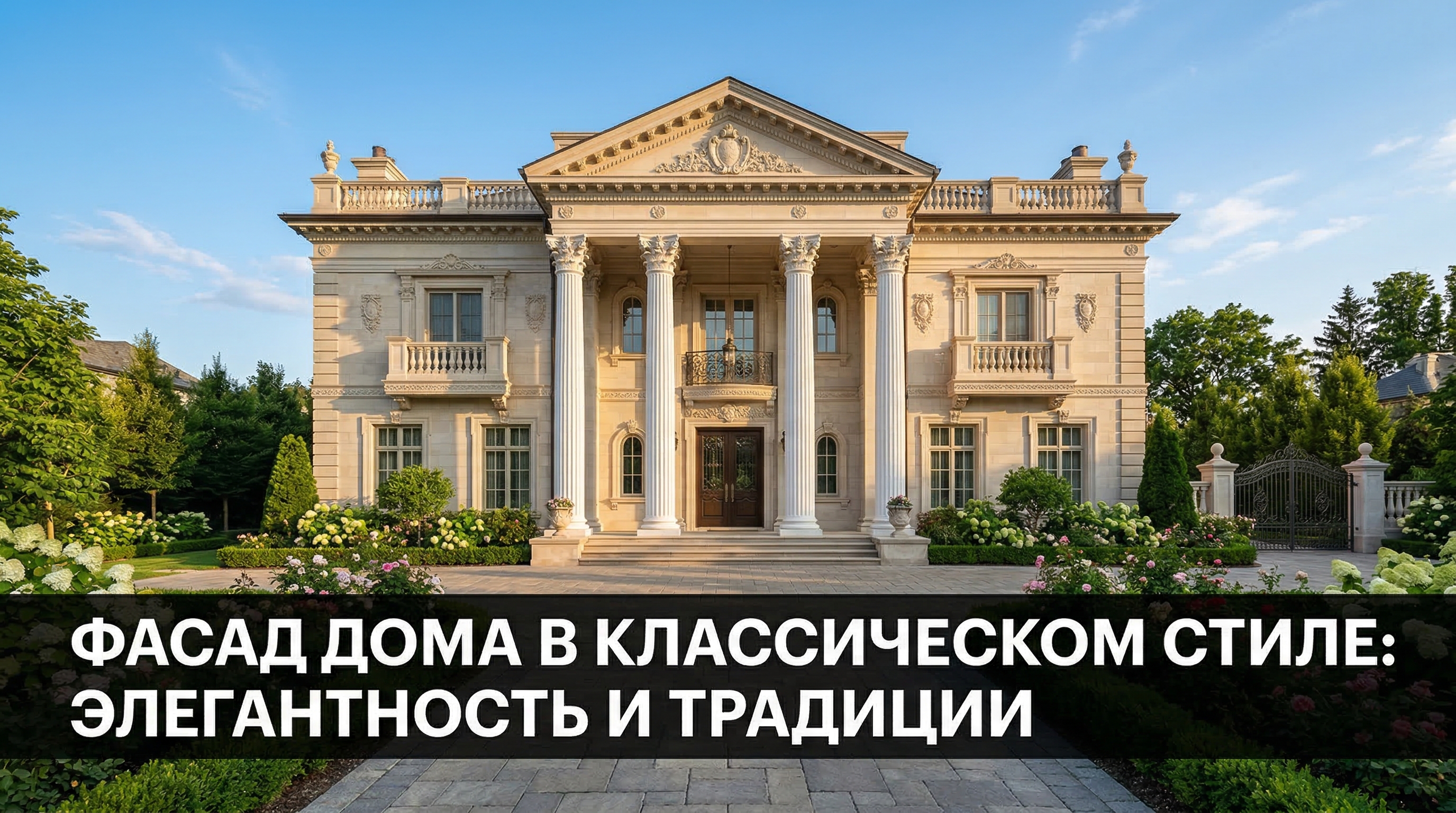 Фасад дома в классическом стиле: элегантность и традиции