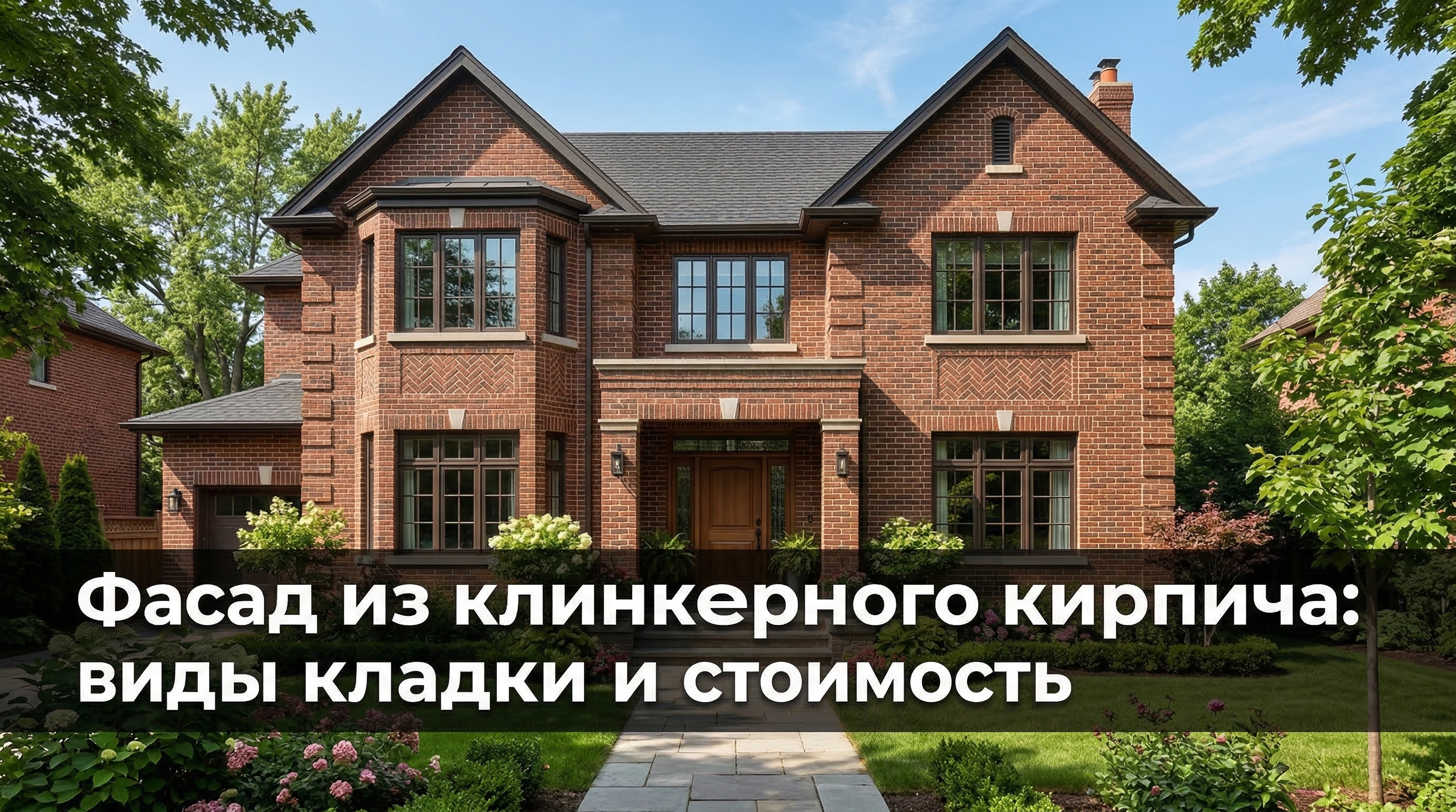 Фасад из клинкерного кирпича — виды кладки и стоимость облицовки