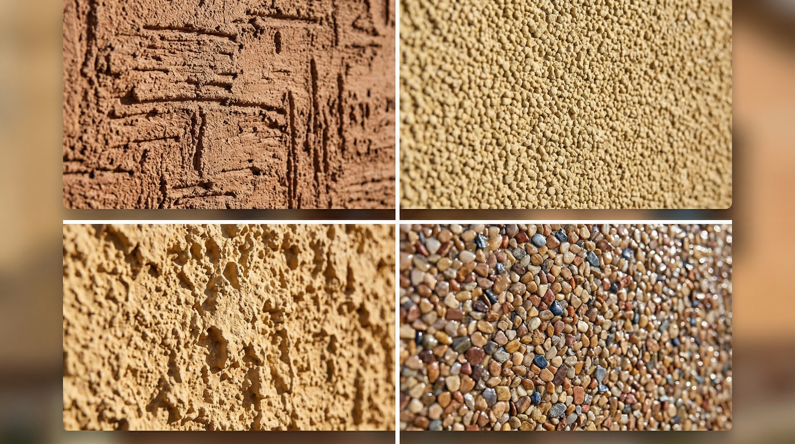 Четыре популярные фактуры: короед, барашек, шуба, мозаичная