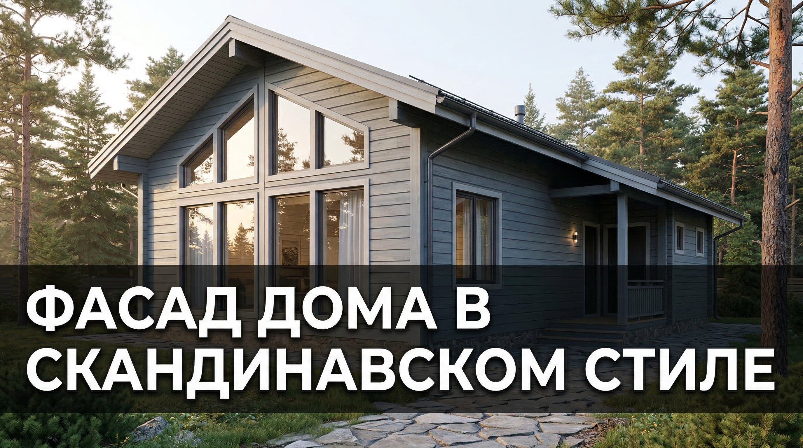 Фасад дома в скандинавском стиле: простота и природные тона