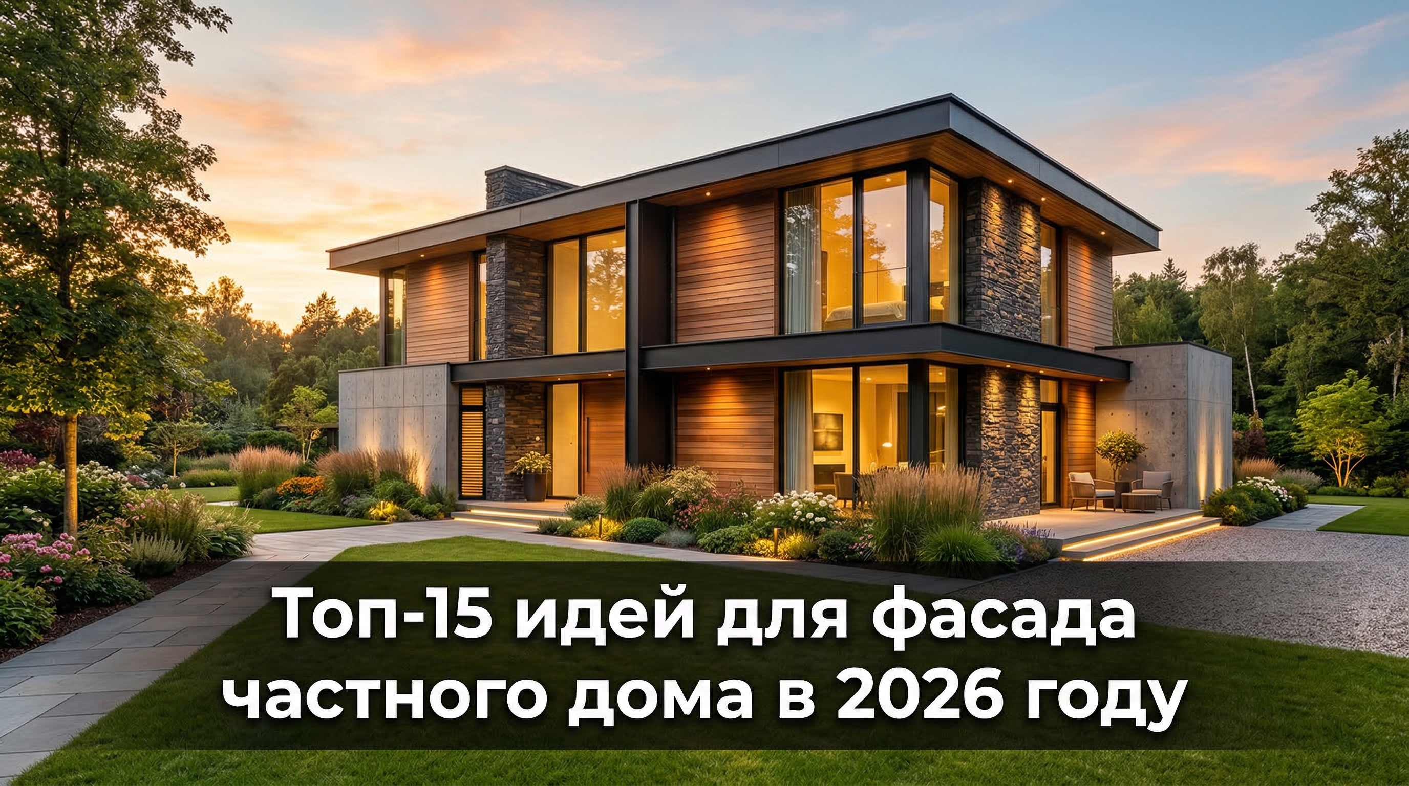 Топ-15 идей для фасада частного дома в 2026 году — современные стили и материалы