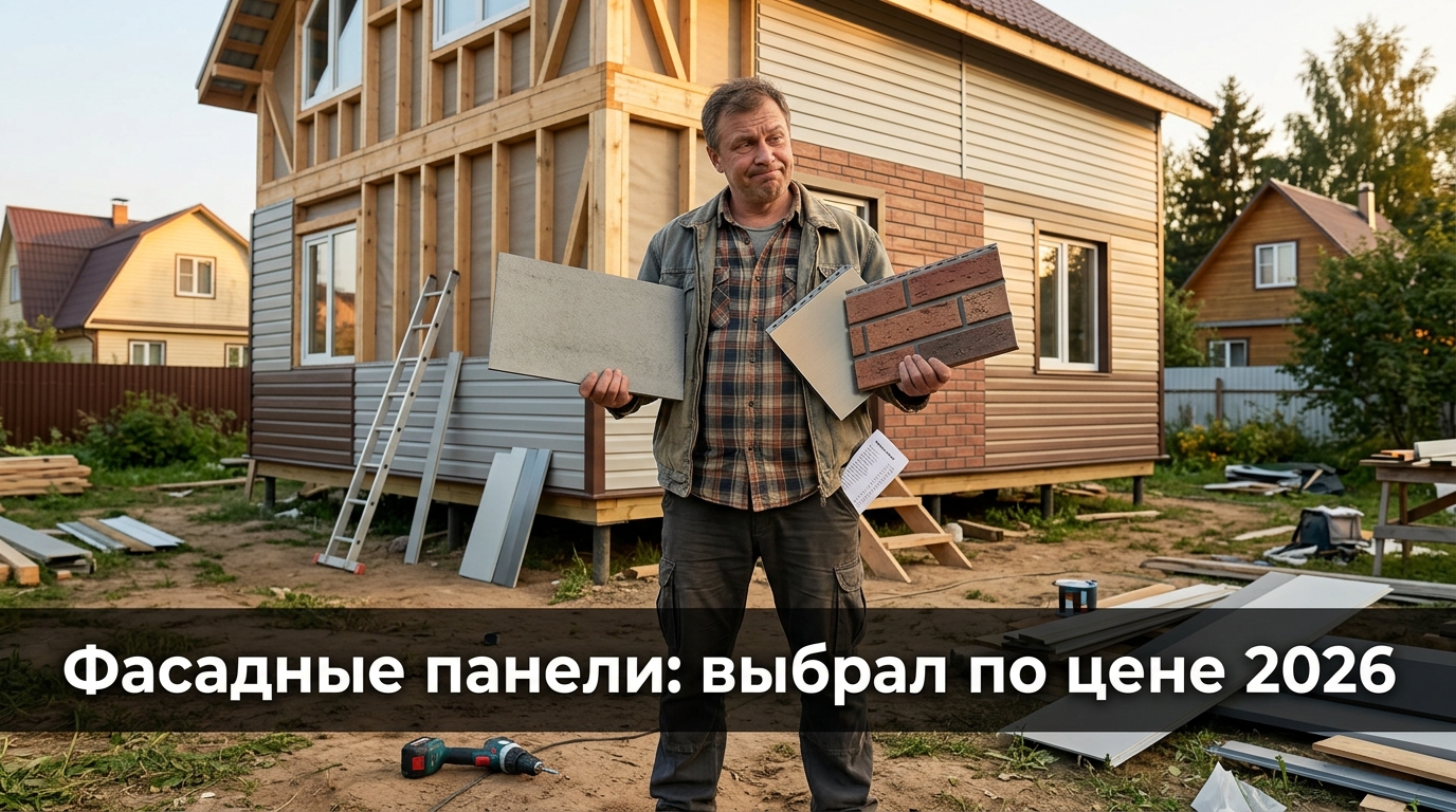 Фасадные панели для наружной отделки — выбор по цене 2026