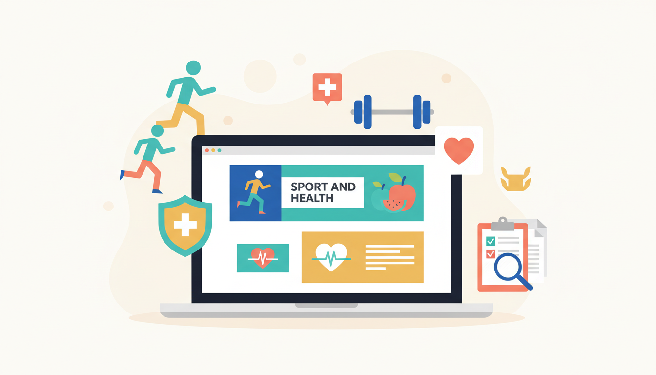 Ноутбук с презентацией по физкультуре: ИИ помогает с контентом