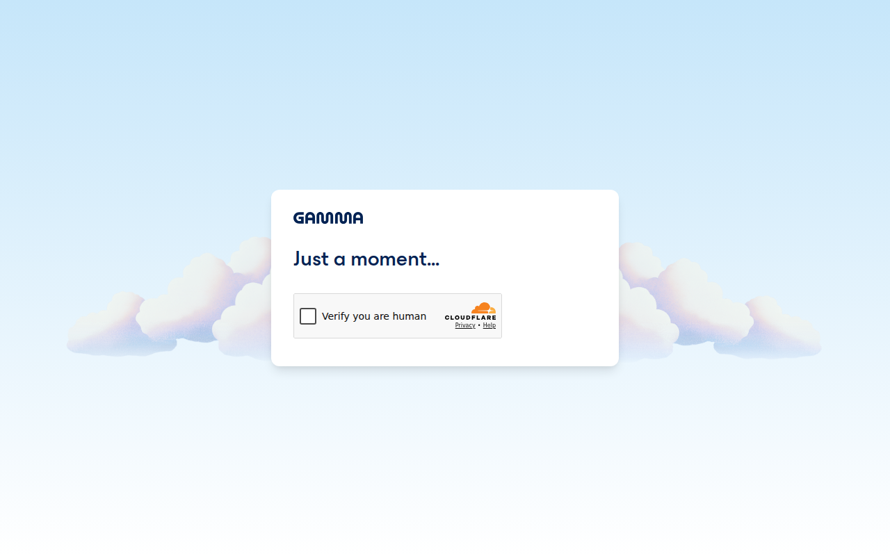Скриншот интерфейса Gamma — дашборд с ИИ-генерацией