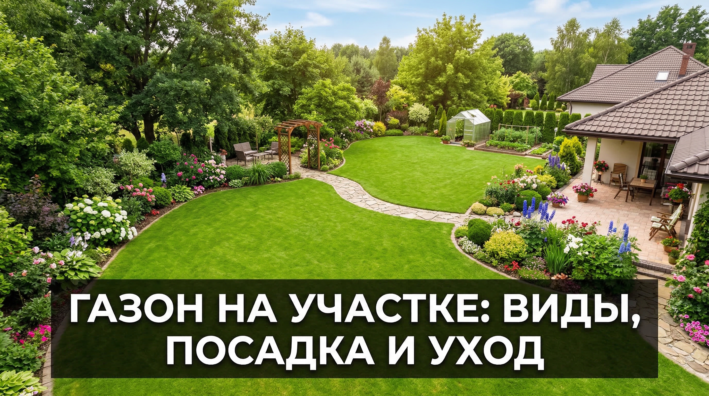 Газон на участке: виды, посадка и уход