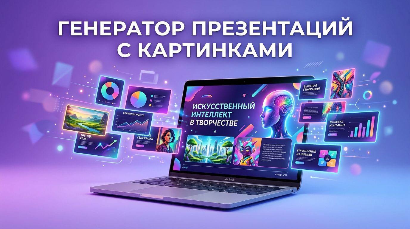 Генератор презентаций с картинками — обзор 10 сервисов на базе ИИ