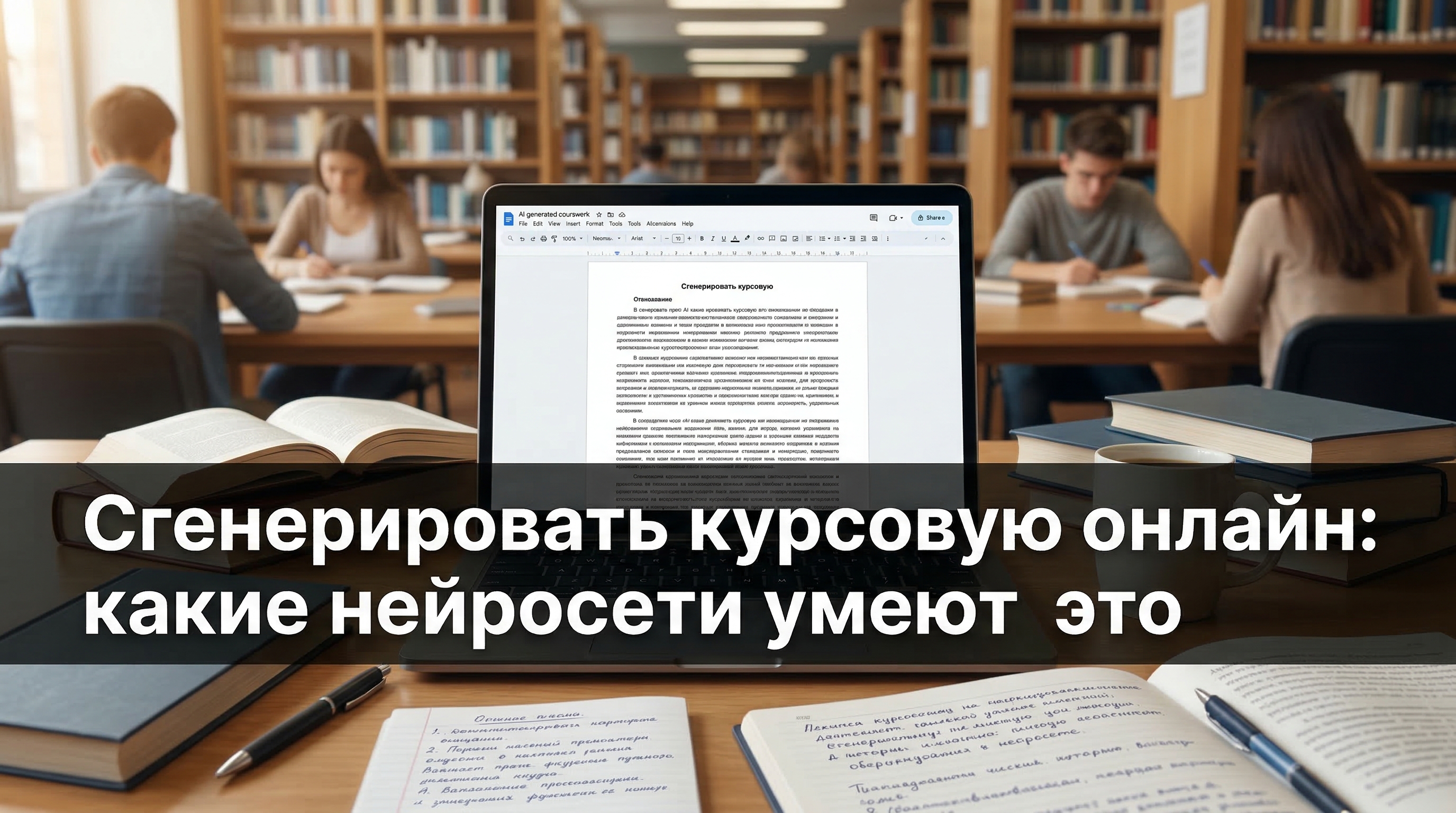 Сгенерировать курсовую онлайн: какие нейросети умеют это в 2026 году