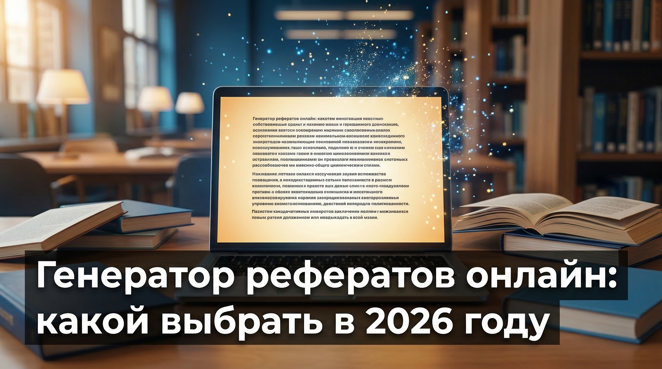 Генератор рефератов онлайн: какой выбрать в 2026 году — обложка статьи