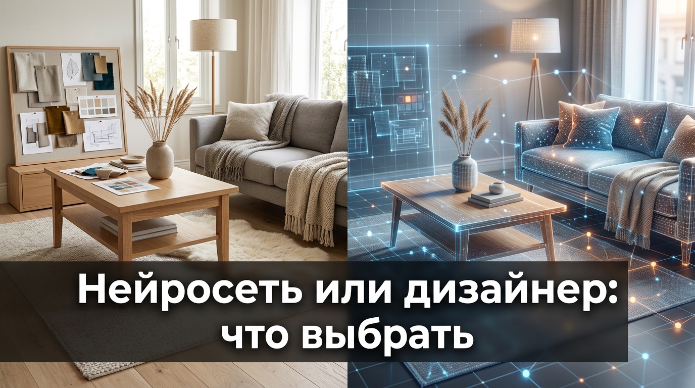 Нейросеть или дизайнер интерьера: что выбрать