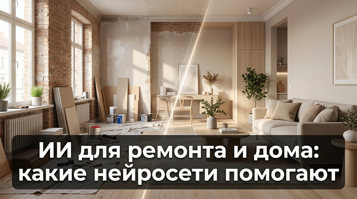 ИИ для ремонта и дома: какие нейросети помогают