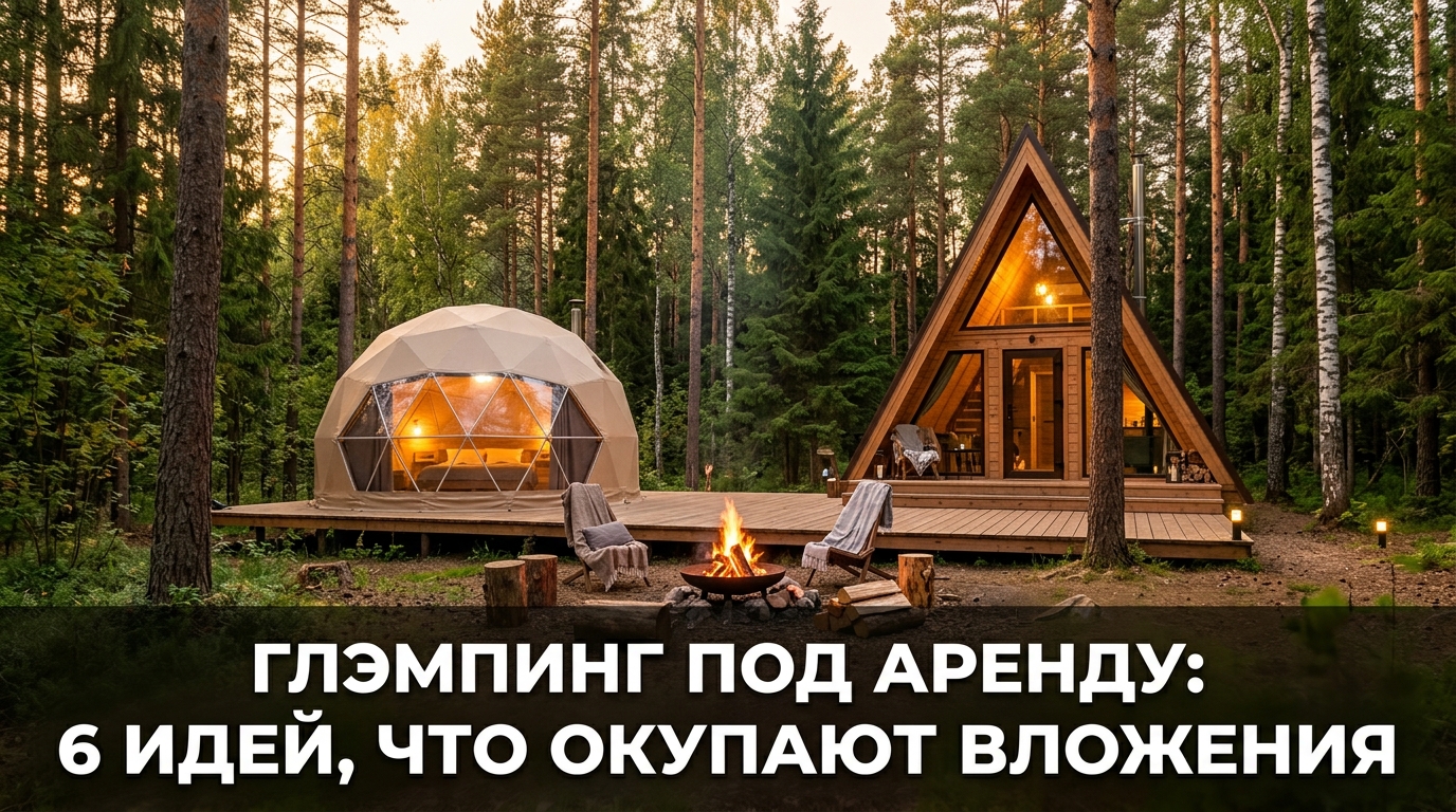 Глэмпинг под аренду: 6 идей, что окупают вложения