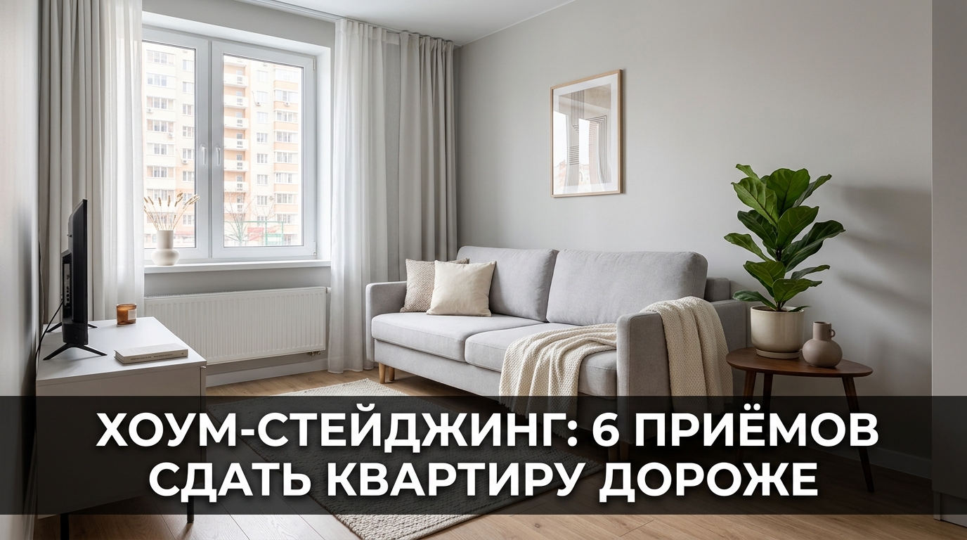 Хоум-стейджинг: 6 приёмов сдать квартиру дороже