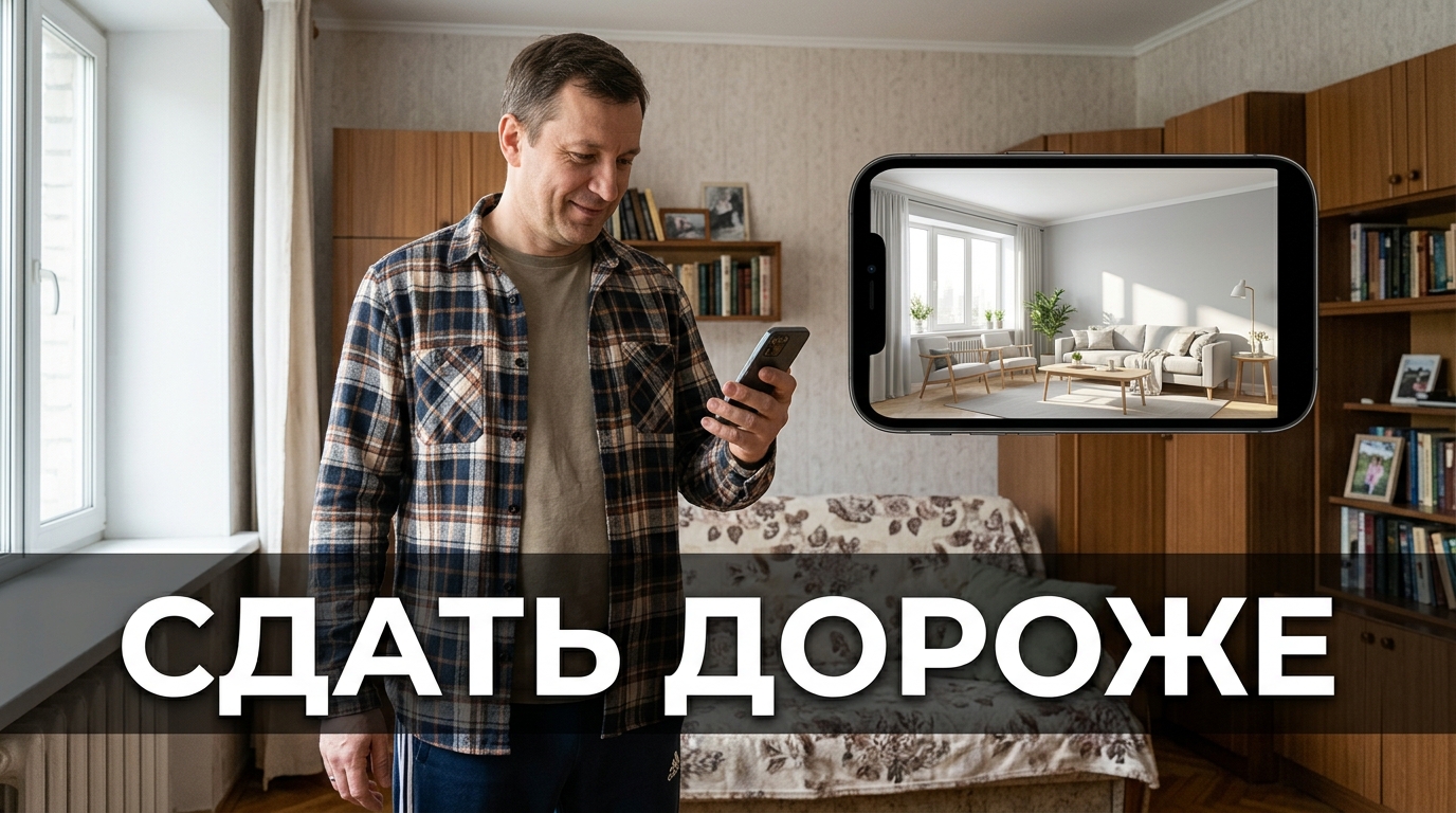 Хоум-стейджинг: примерил преображение на фото, чтобы сдать квартиру дороже