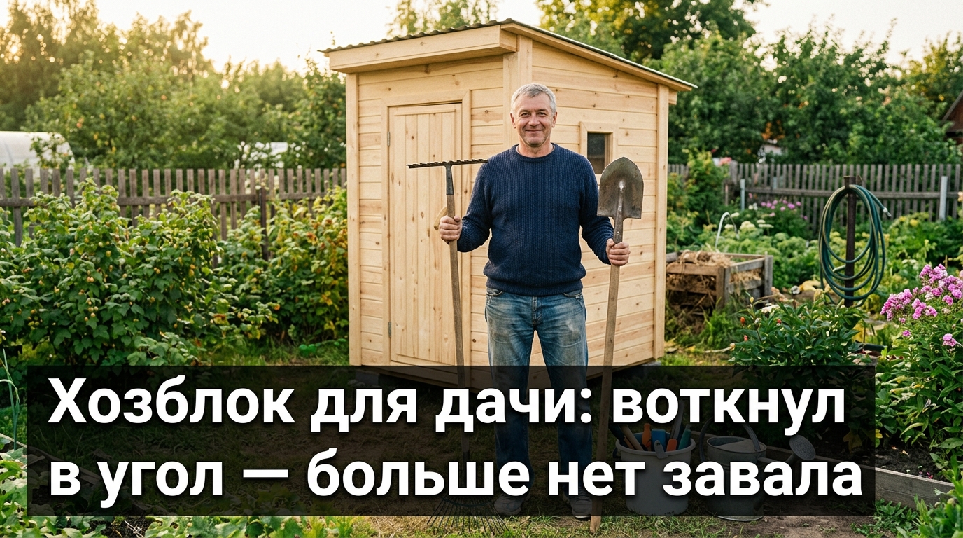 Хозблок для дачи: воткнул в угол — больше нет завала на участке