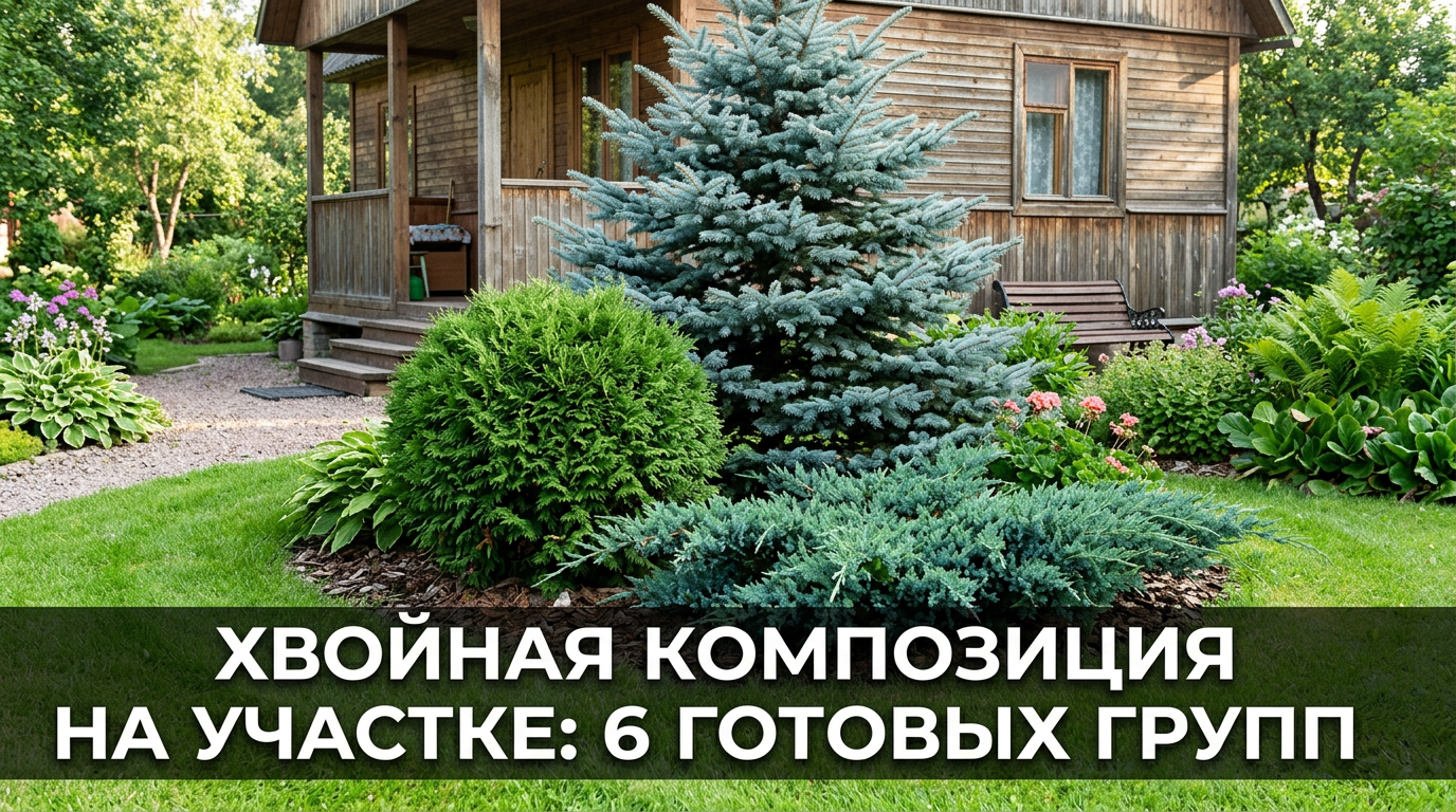 Хвойная композиция на участке: 6 готовых групп