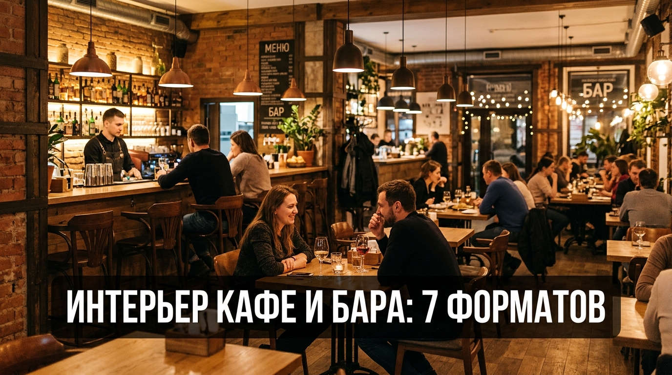 Интерьер кафе и бара: 7 форматов