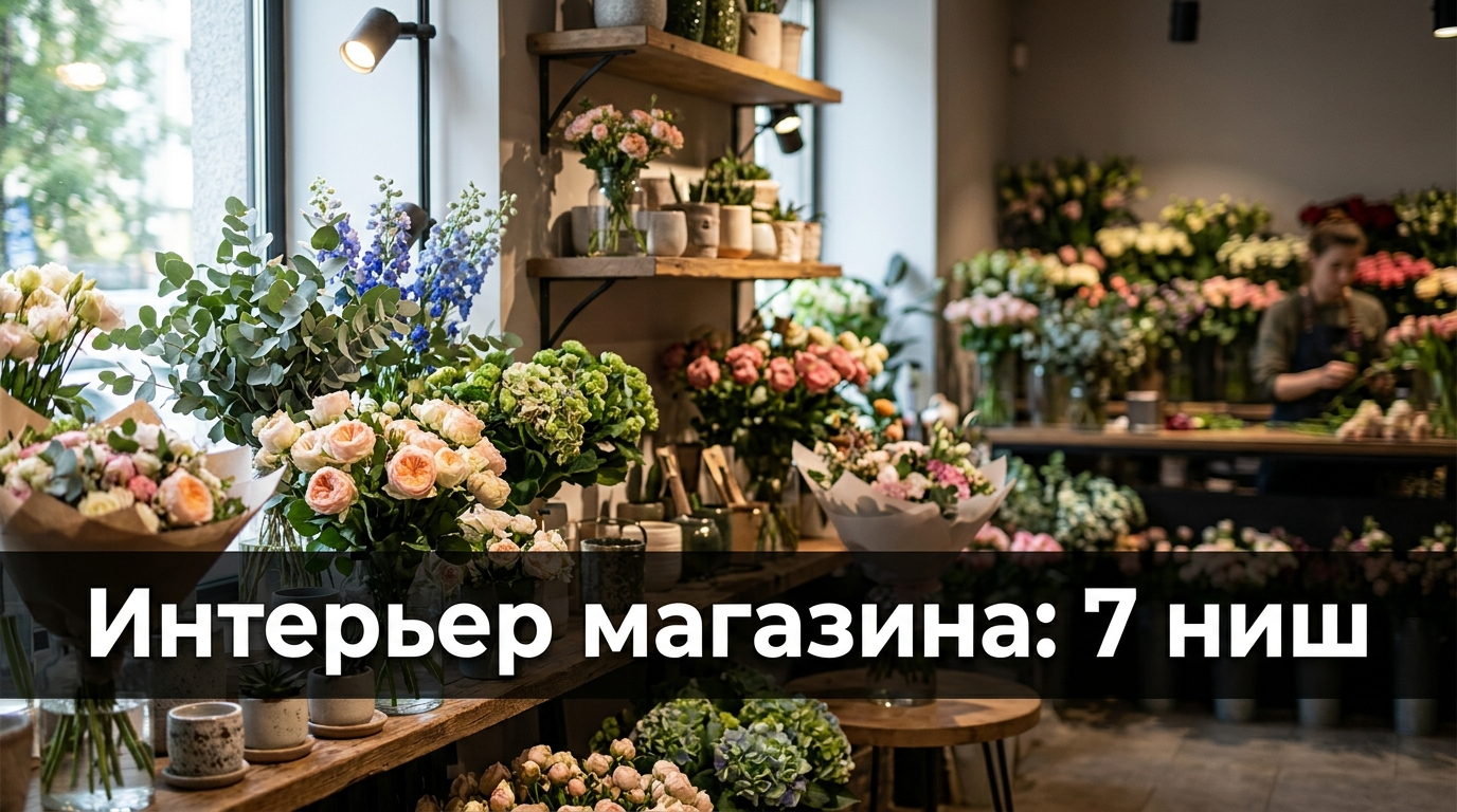 Интерьер магазина: 7 ниш — от цветочного до ювелирного