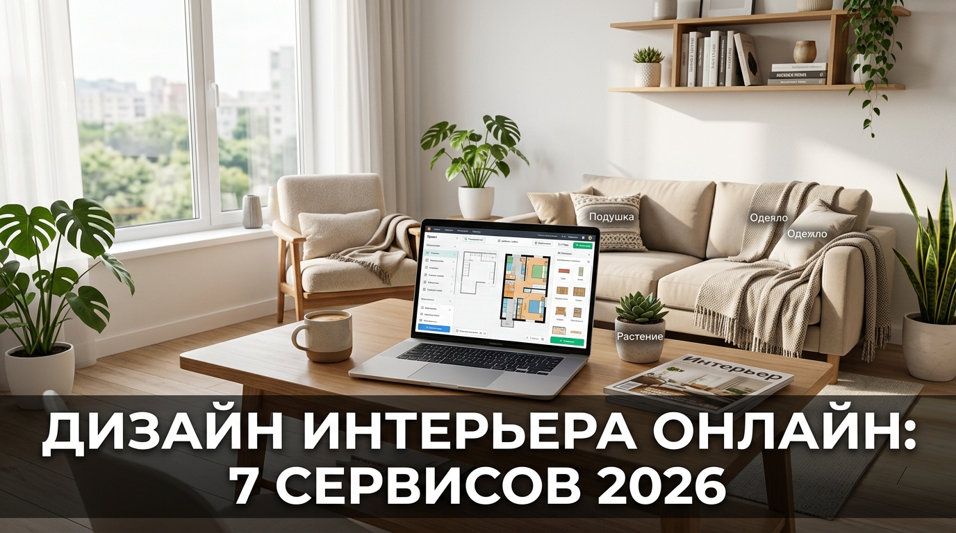 Дизайн интерьера онлайн: 7 сервисов 2026