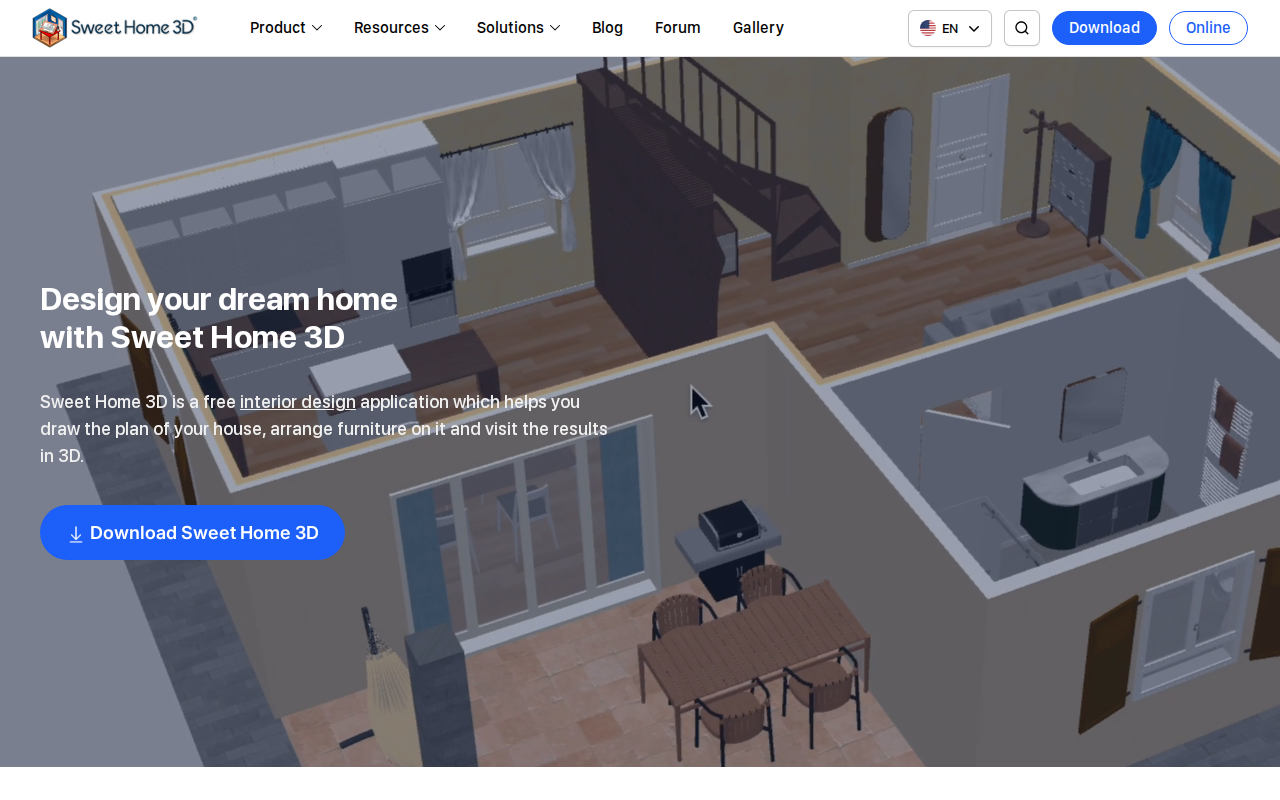 Sweet Home 3D — бесплатная программа для дизайна интерьера с открытым исходным кодом