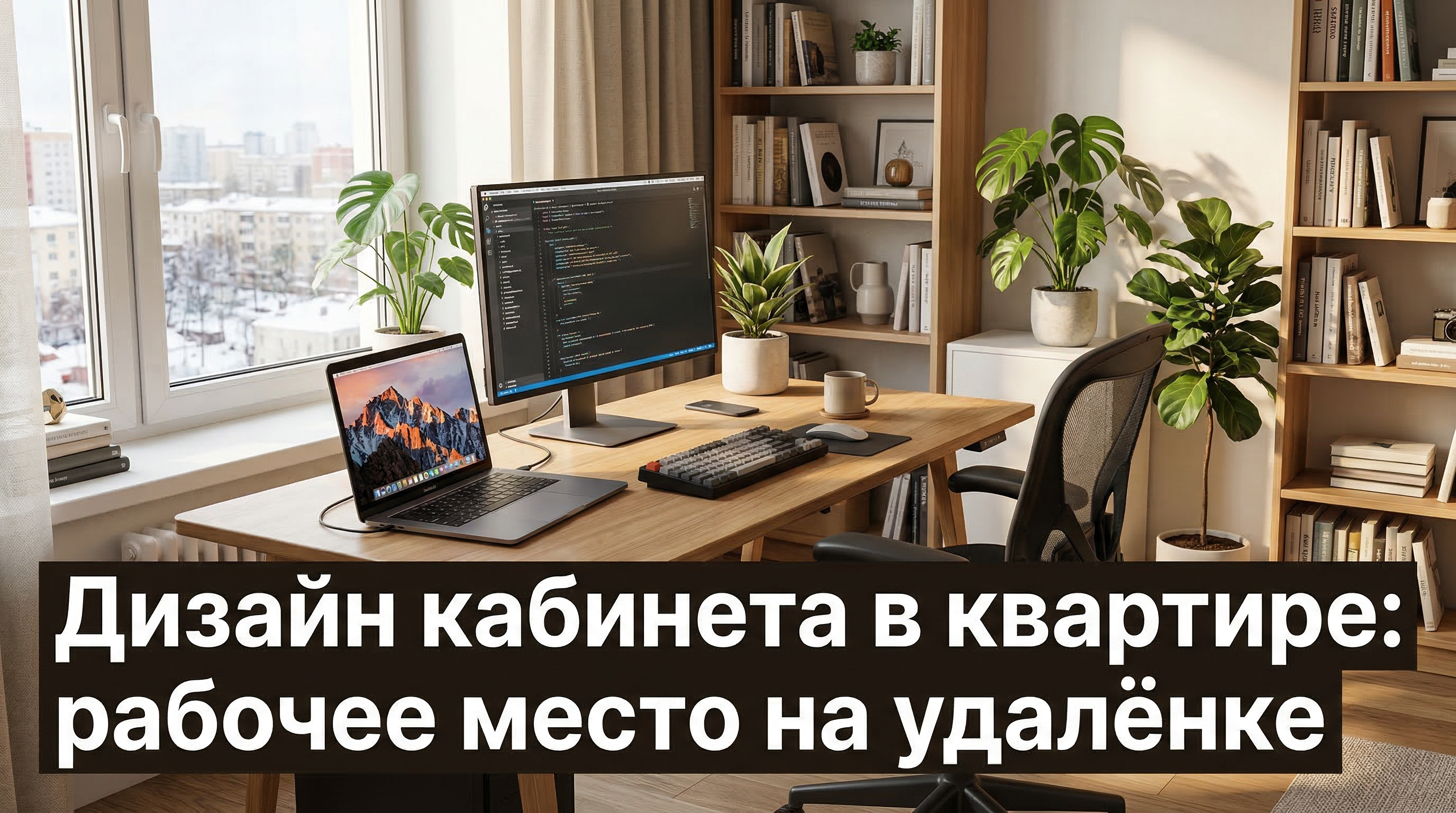 Дизайн кабинета в квартире — уютное рабочее место для удалённой работы