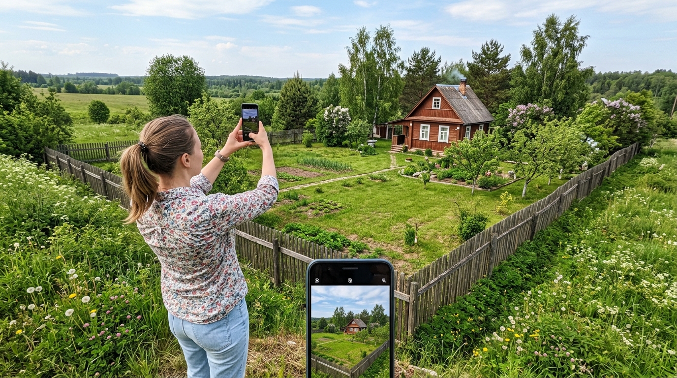 Как правильно сфотографировать участок на телефон для нейросети