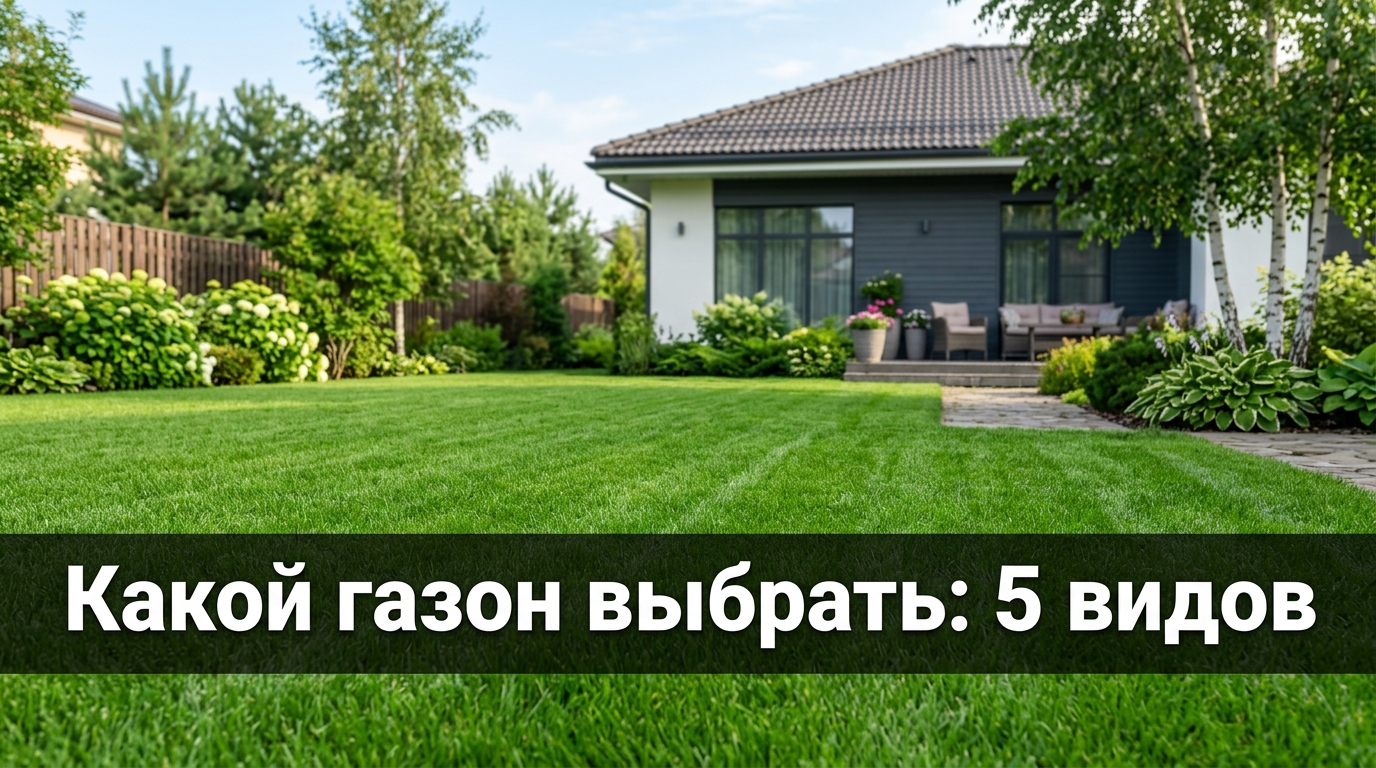 Какой газон выбрать: 5 видов