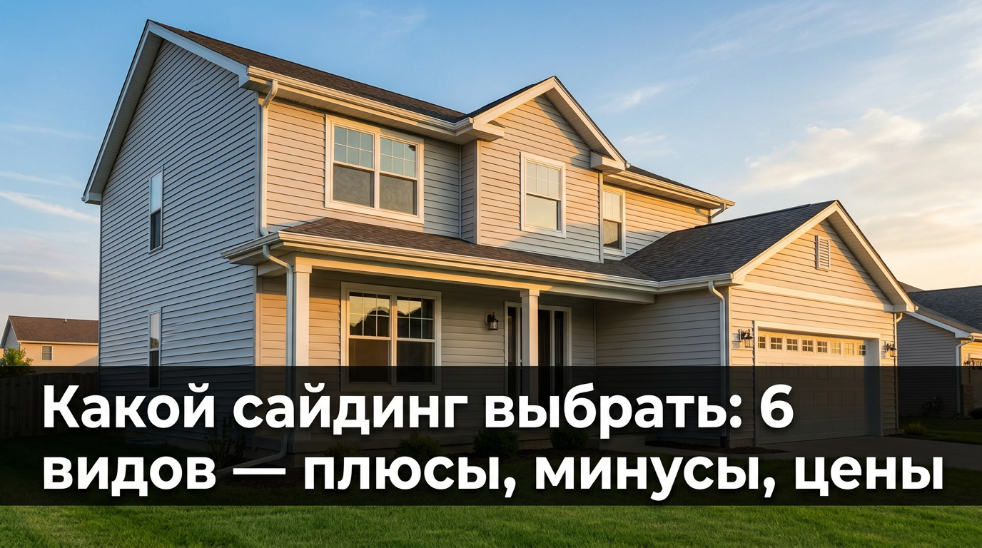 Какой сайдинг выбрать: 6 видов — плюсы, минусы, цены