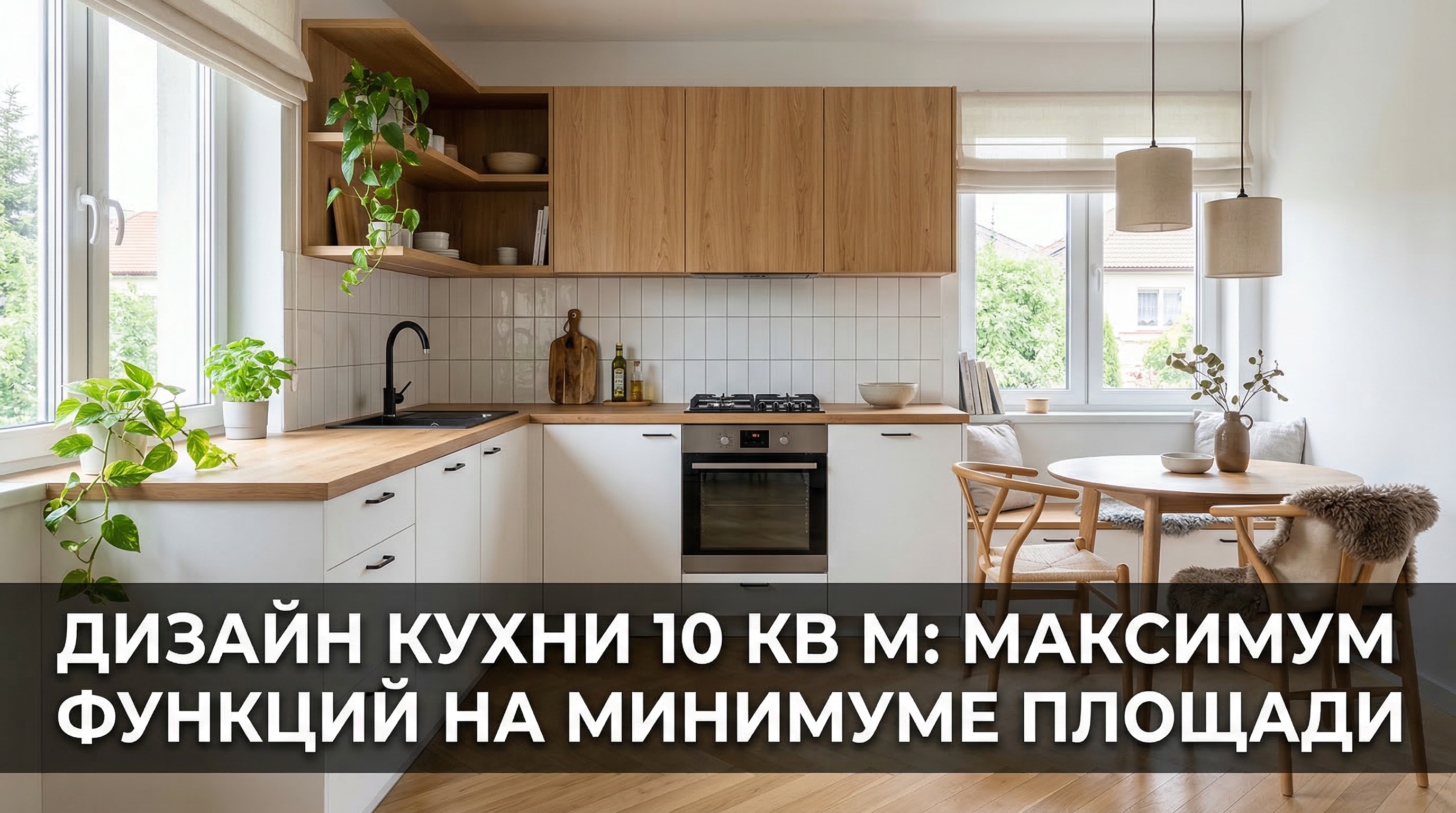 Дизайн кухни 10 кв м — максимум функций на минимуме площади