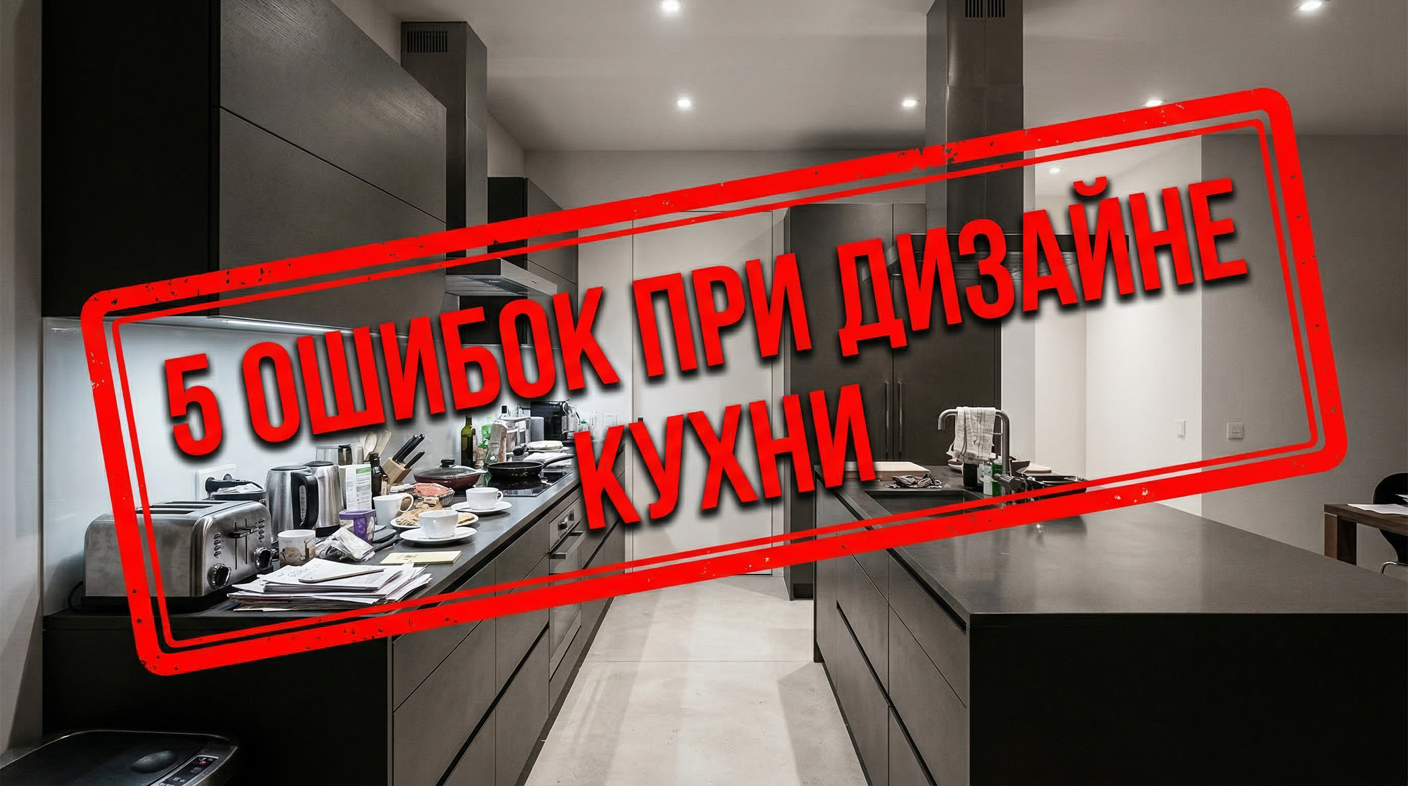 5 главных ошибок при дизайне кухни — иллюстрация