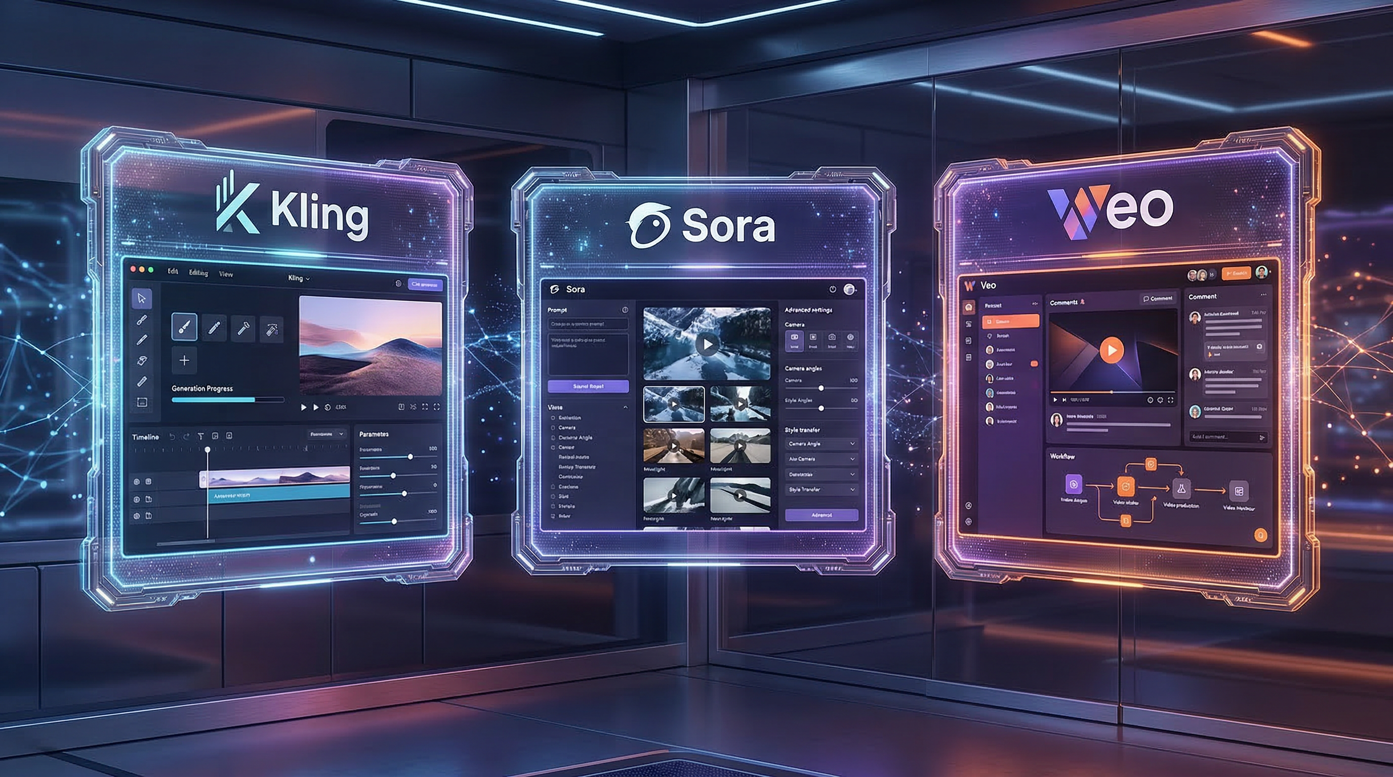 Сравнение нейросетей для генерации видео — Kling AI vs Sora vs Veo 3