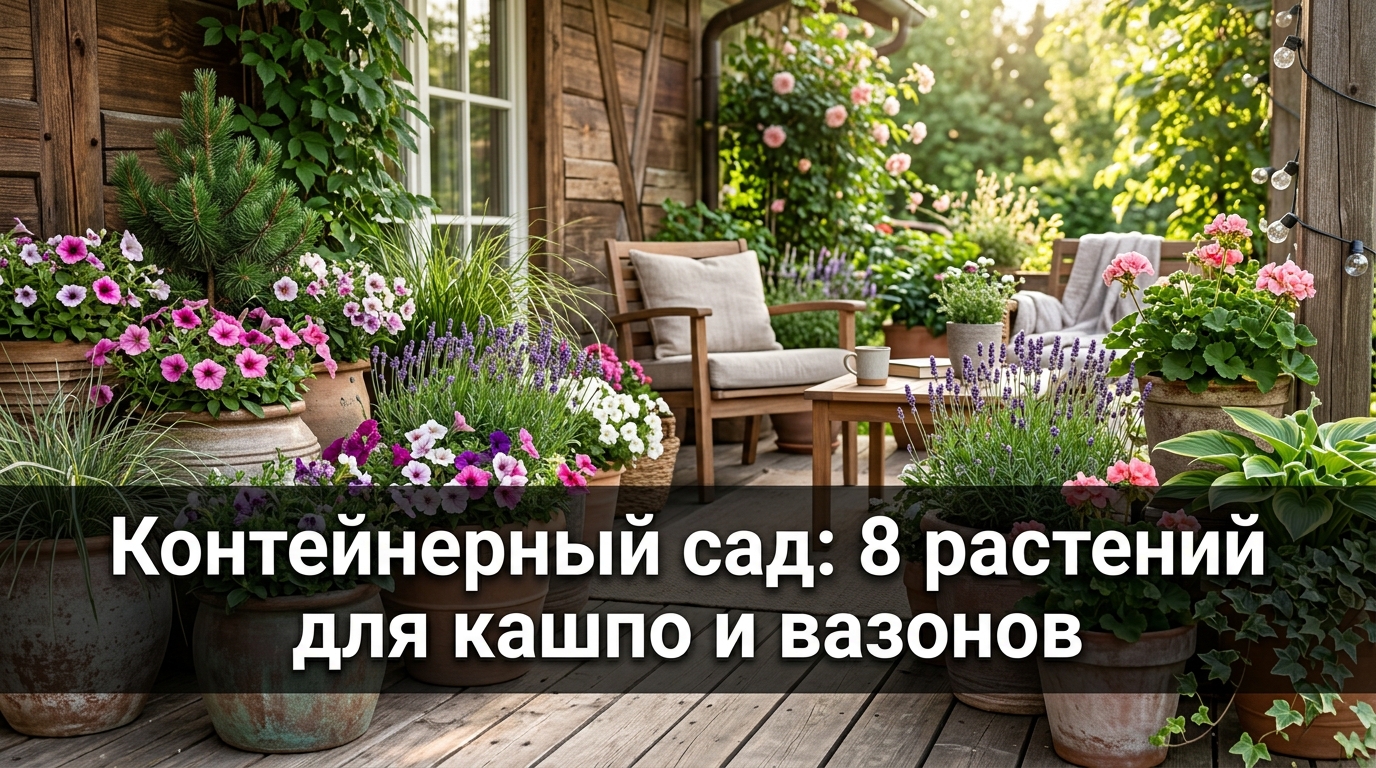 Контейнерный сад: 8 растений для кашпо и вазонов
