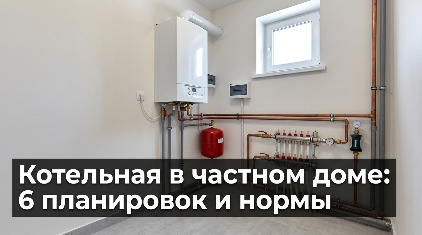 Котельная в частном доме: 6 планировок и нормы