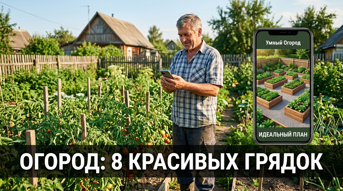 Красивый огород: примерил схемы грядок на фото, прежде чем копать