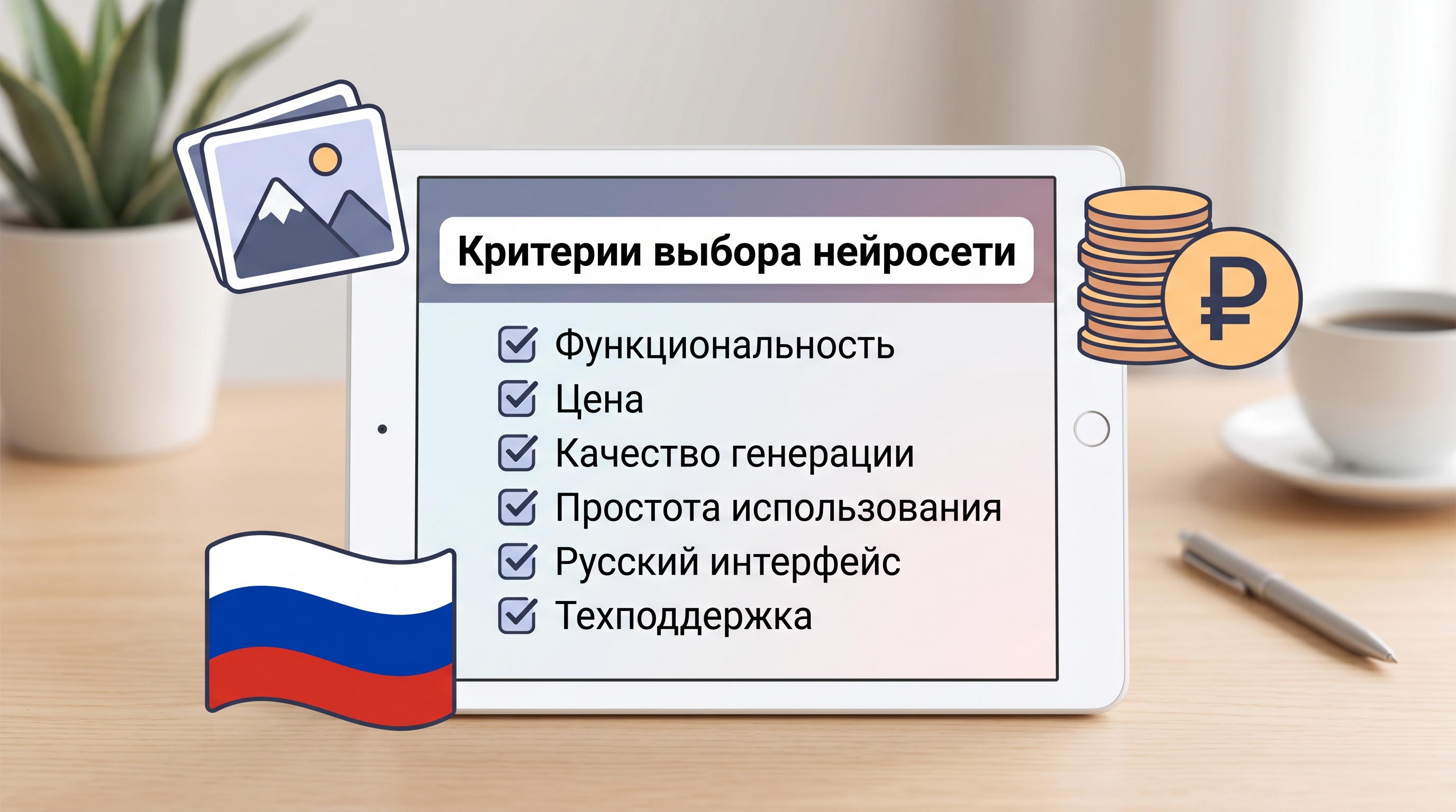 Критерии выбора нейросети для дизайна интерьера