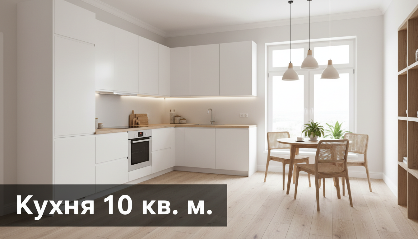 Дизайн кухни 10 кв. м: максимум функций на минимуме площади — блог RoomGPT