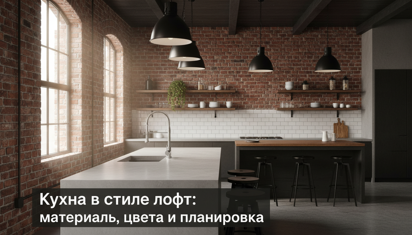 Кухня в стиле лофт: материалы, цвета и планировка — блог RoomGPT
