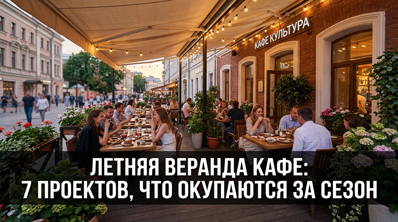 Летняя веранда кафе: 7 проектов, что окупаются за сезон