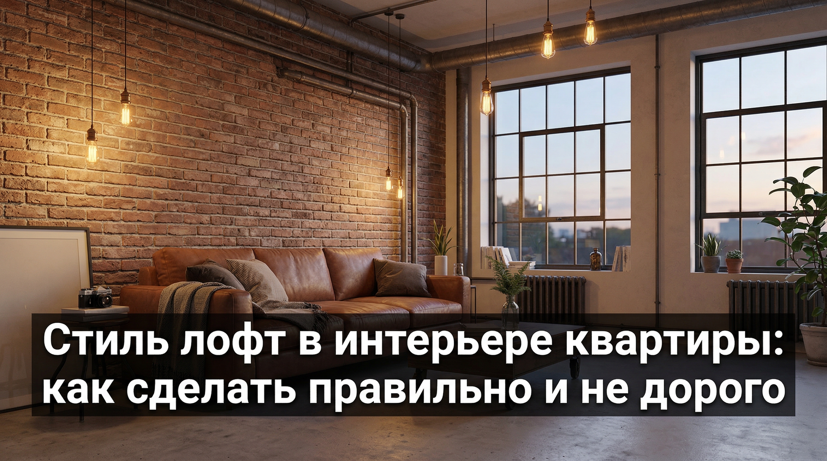 Стиль лофт в интерьере квартиры: как сделать правильно и не дорого ...