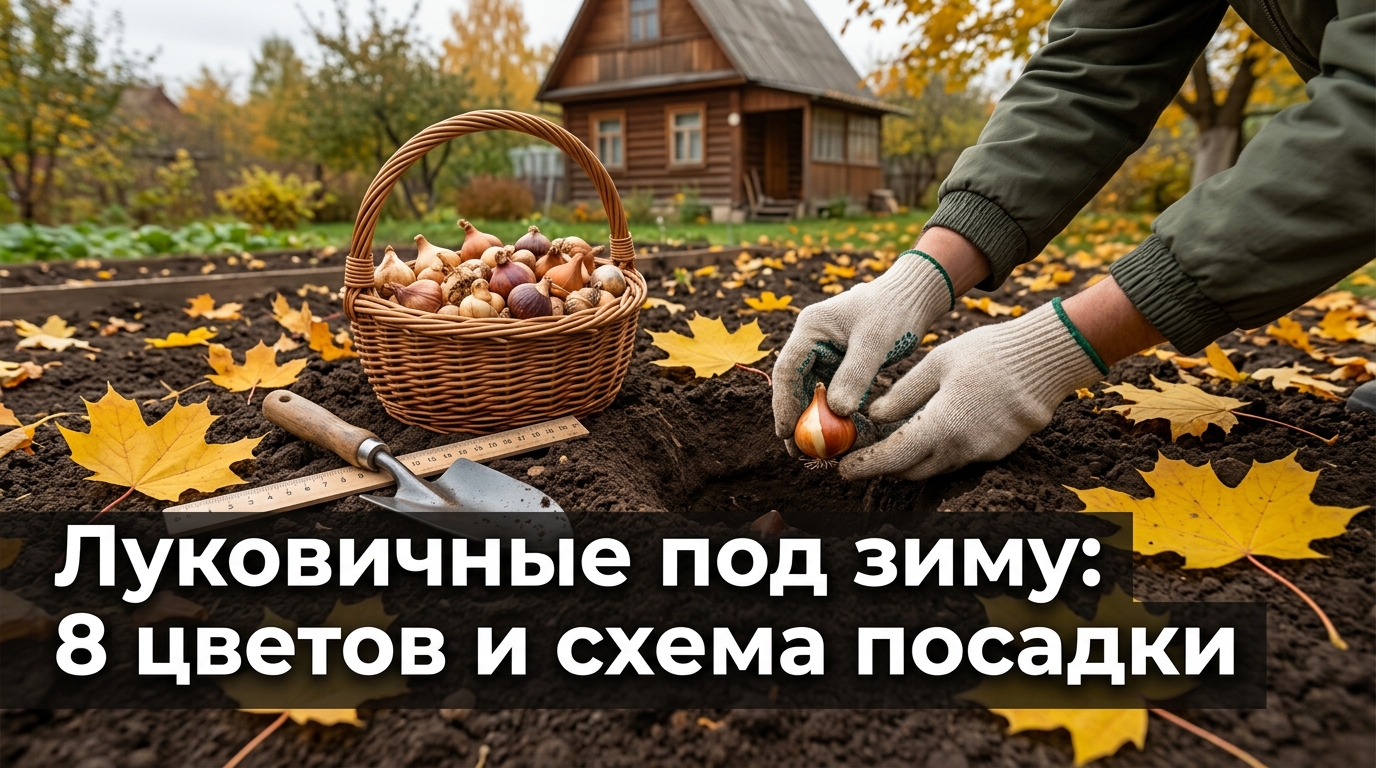 Луковичные под зиму: 8 цветов и схема посадки