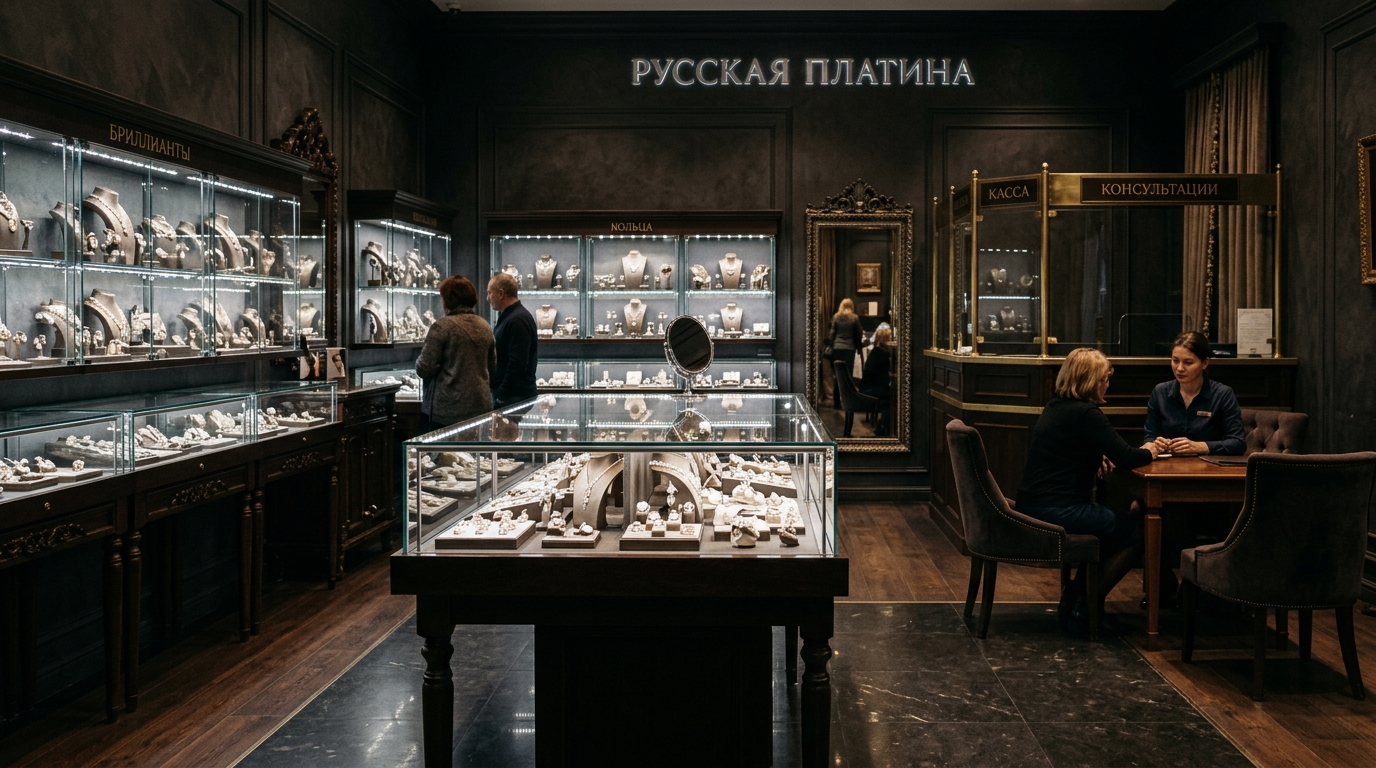 Интерьер ювелирного магазина
