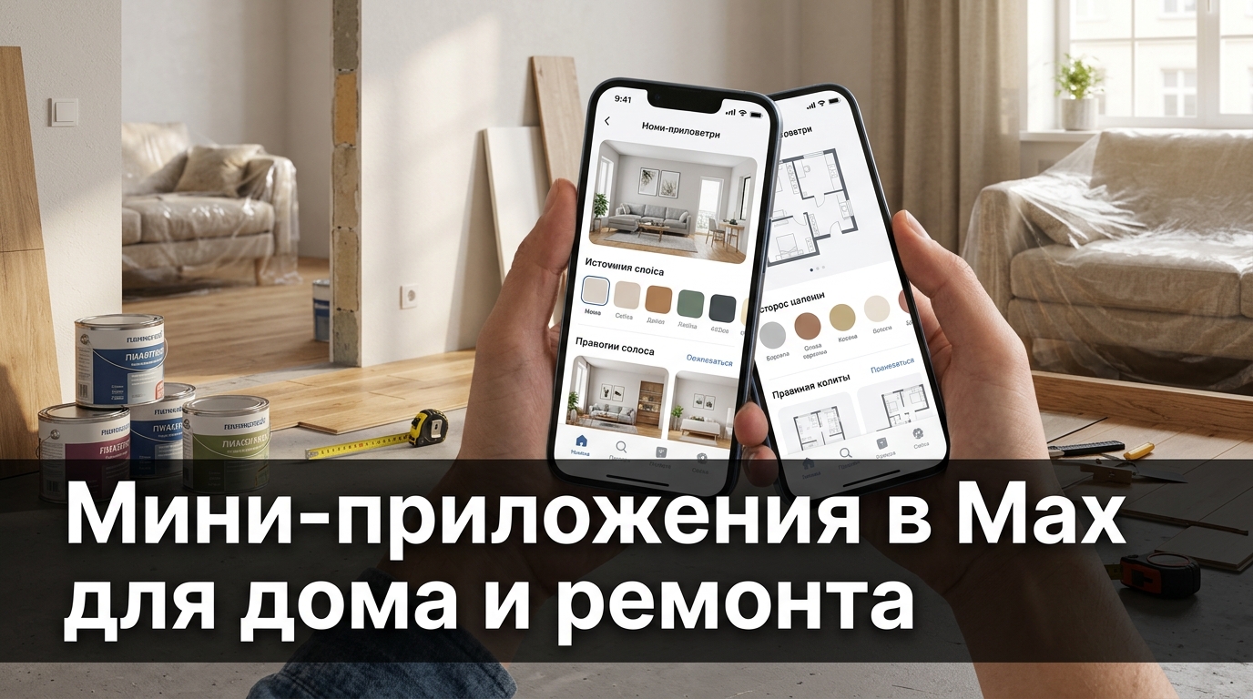 Мини-приложения в Max для дома и ремонта
